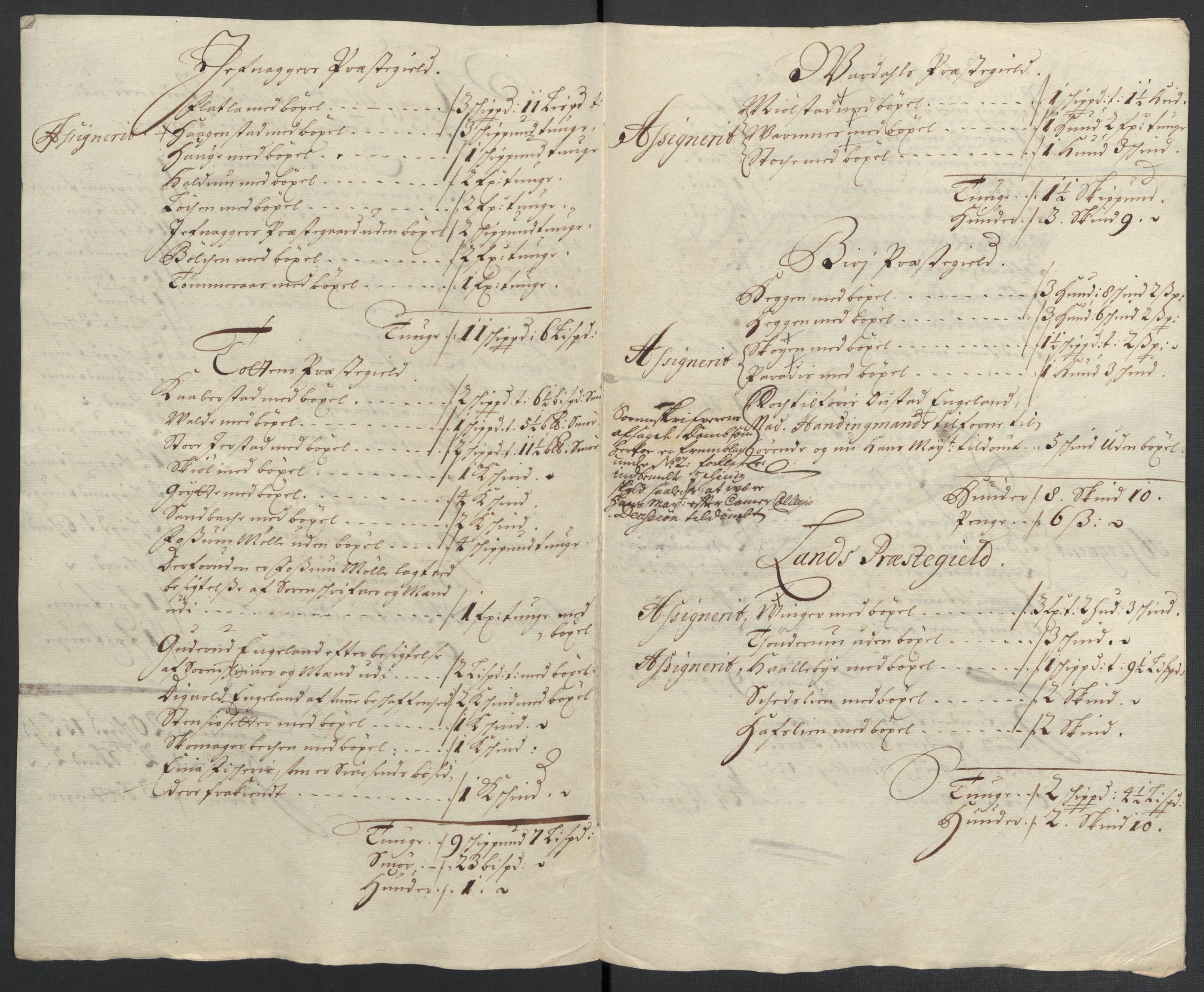 Rentekammeret inntil 1814, Reviderte regnskaper, Fogderegnskap, RA/EA-4092/R18/L1305: Fogderegnskap Hadeland, Toten og Valdres, 1707-1708, p. 18