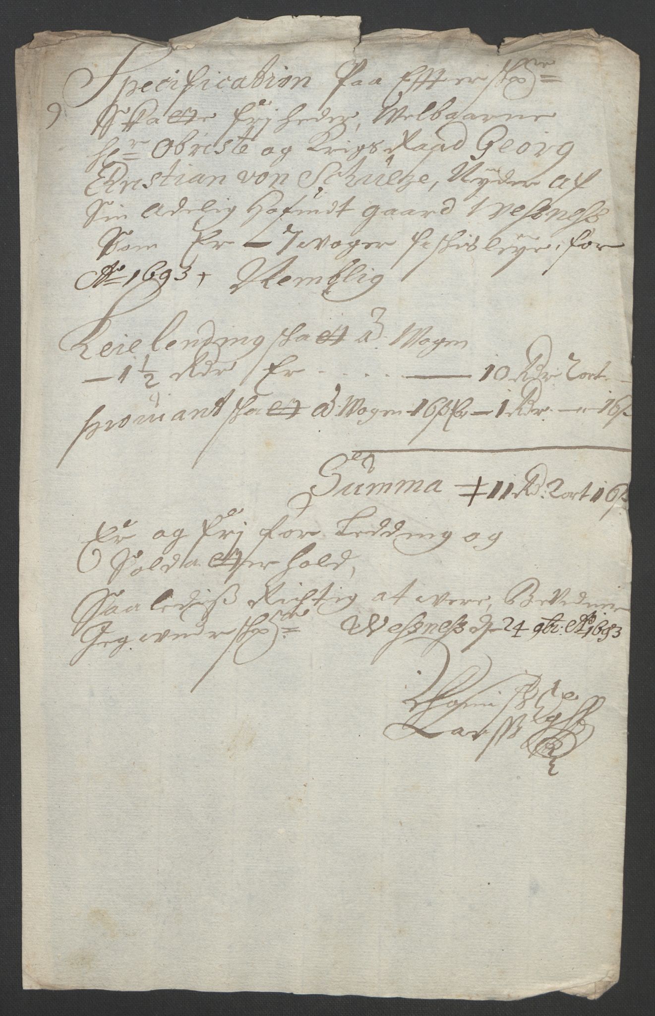 Rentekammeret inntil 1814, Reviderte regnskaper, Fogderegnskap, RA/EA-4092/R55/L3651: Fogderegnskap Romsdal, 1693-1694, p. 131