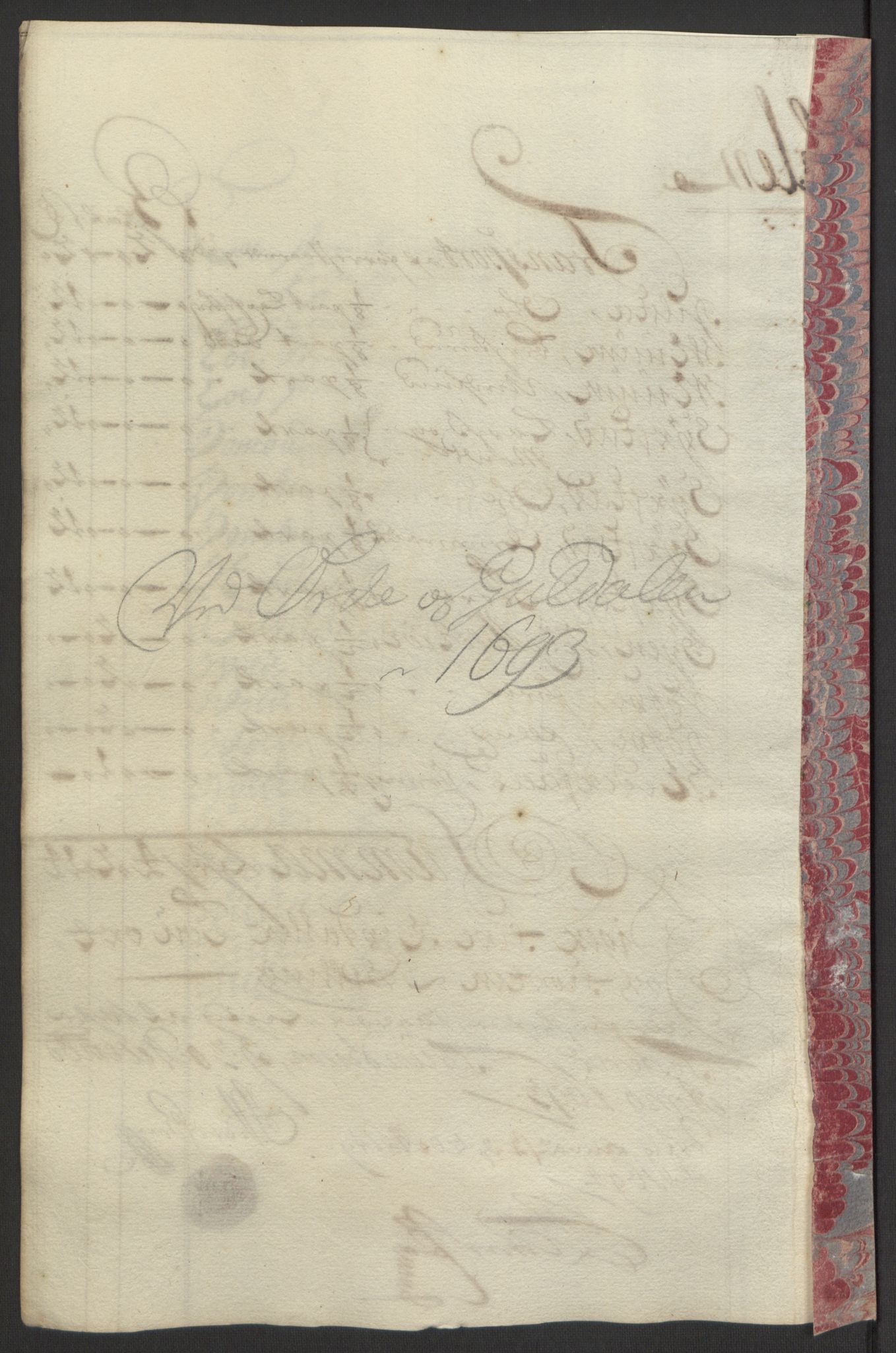 Rentekammeret inntil 1814, Reviderte regnskaper, Fogderegnskap, RA/EA-4092/R58/L3938: Fogderegnskap Orkdal, 1693, p. 108
