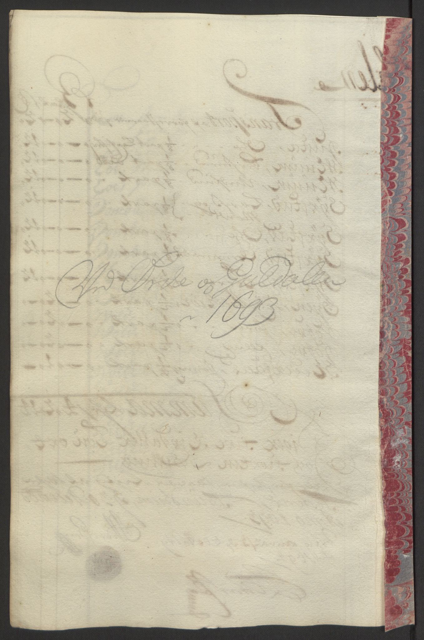 Rentekammeret inntil 1814, Reviderte regnskaper, Fogderegnskap, AV/RA-EA-4092/R58/L3938: Fogderegnskap Orkdal, 1693, p. 108