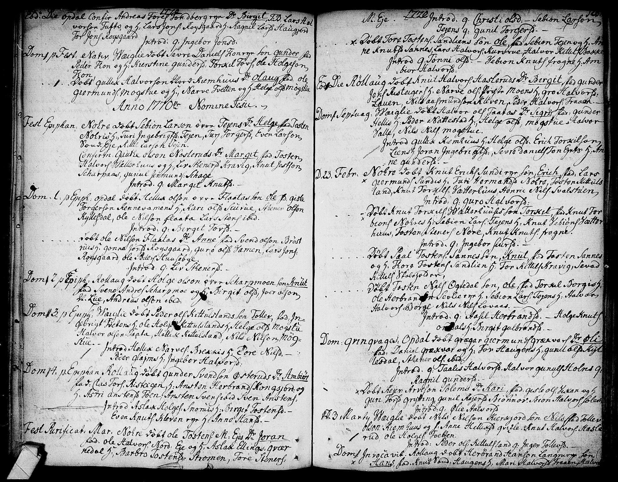 Rollag kirkebøker, SAKO/A-240/F/Fa/L0003: Parish register (official) no. I 3, 1743-1778, p. 125