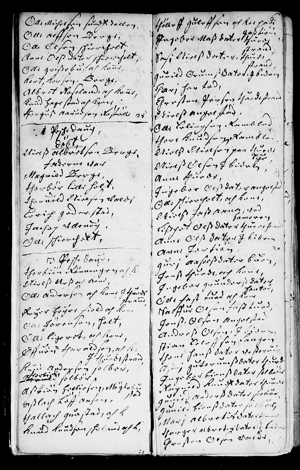 Holt sokneprestkontor, AV/SAK-1111-0021/F/Fb/L0001: Parish register (copy) no. B 1, 1699-1705, p. 6