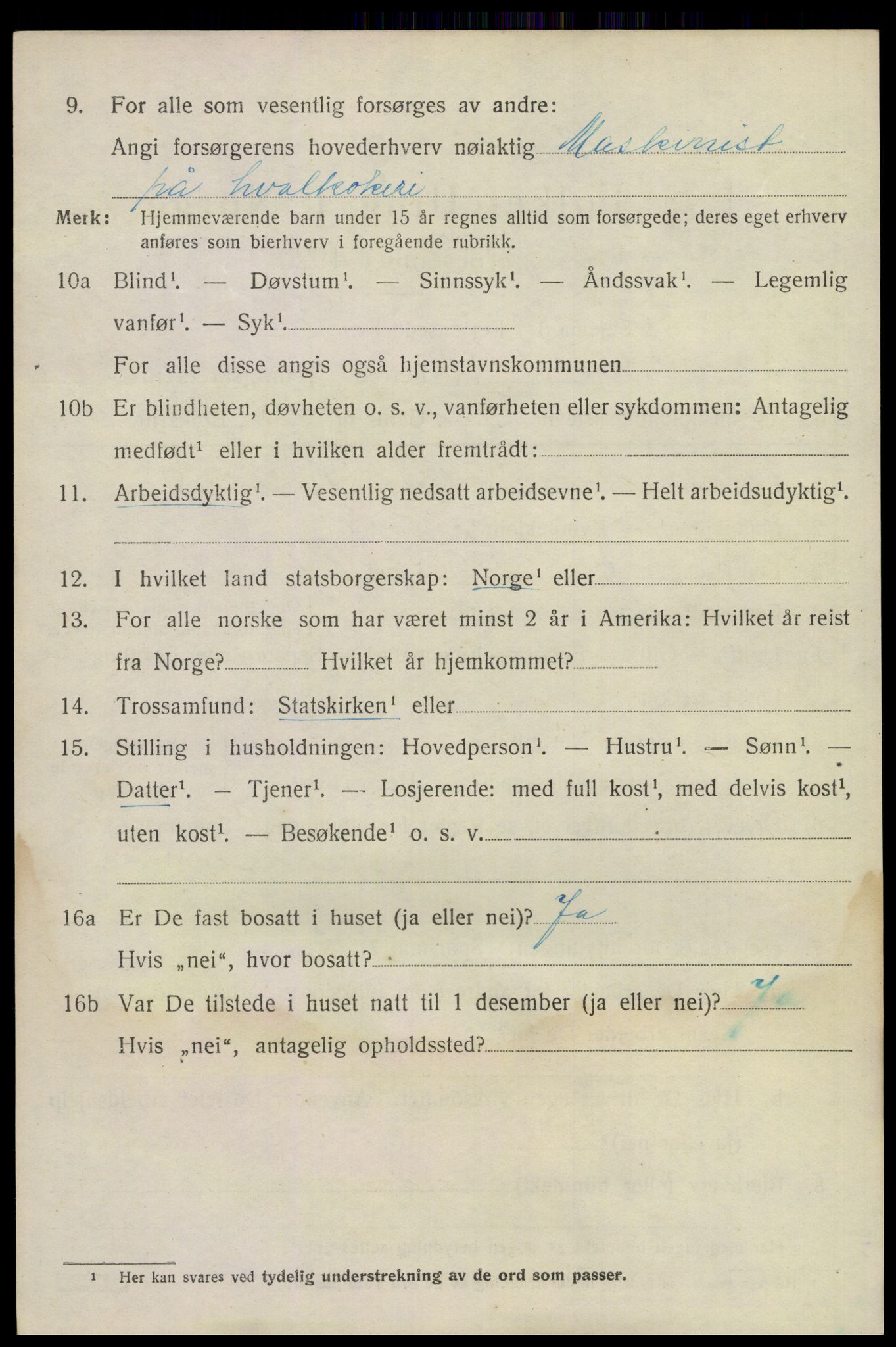 SAKO, 1920 census for Sandeherred, 1920, p. 22895
