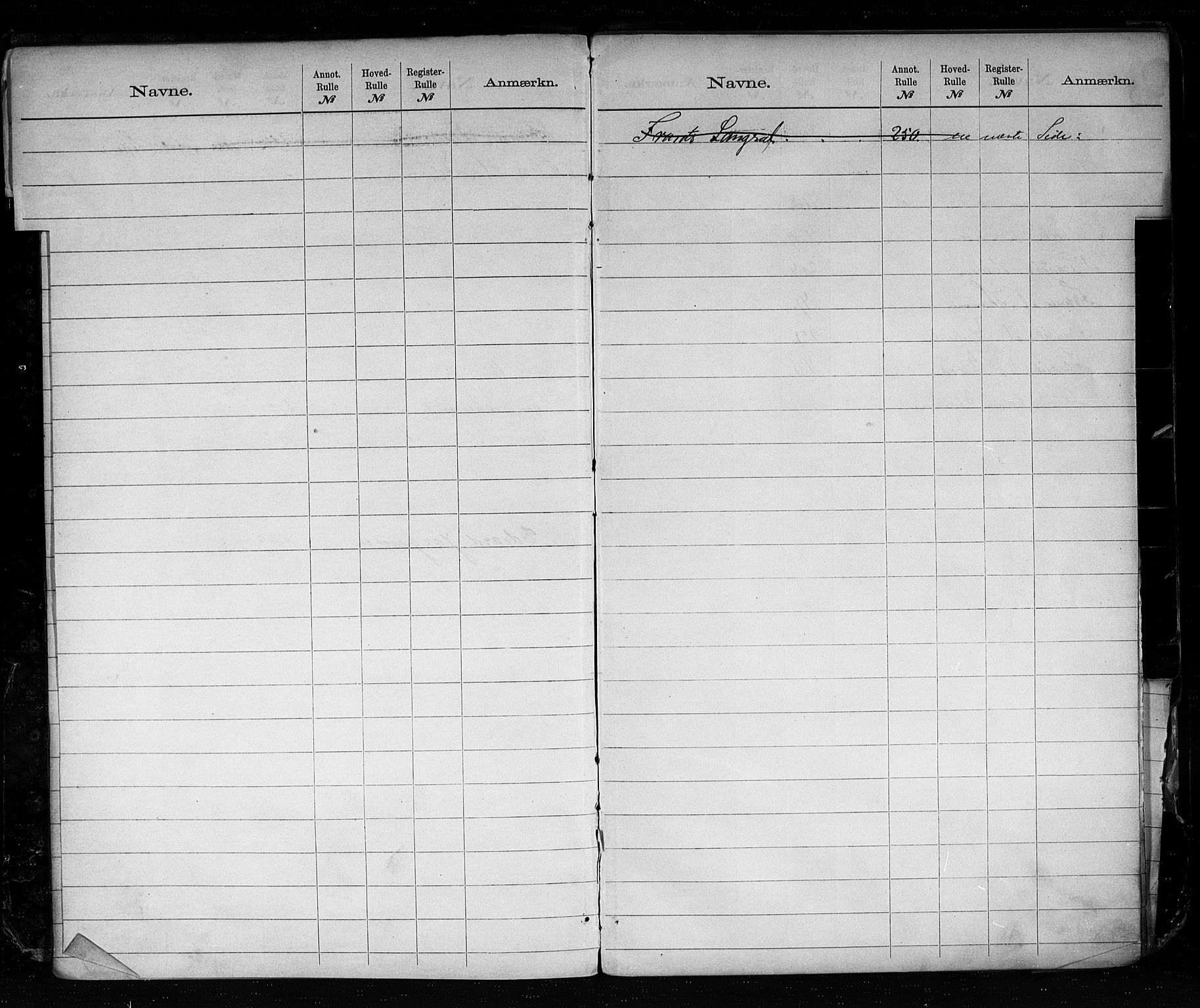 Skien innrulleringskontor, SAKO/A-832/G/Ga/L0001: Alf. navnregister til annotasjons- og hovedruller., 1860-1948, p. 11