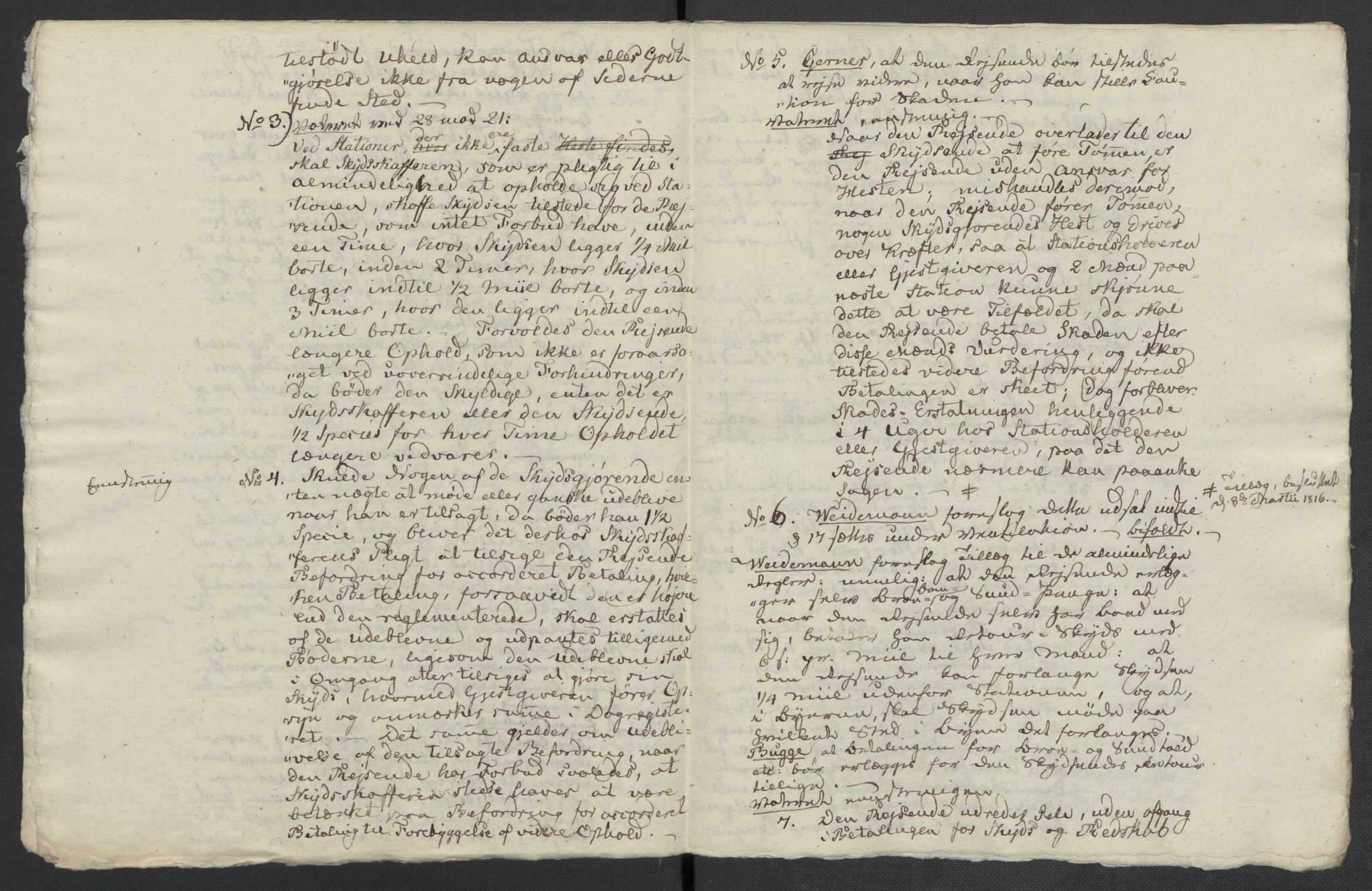 Christie, Wilhelm Frimann Koren, AV/RA-PA-0014/F/L0005: Christies dokumenter fra Stortinget, 1815-1816, p. 761