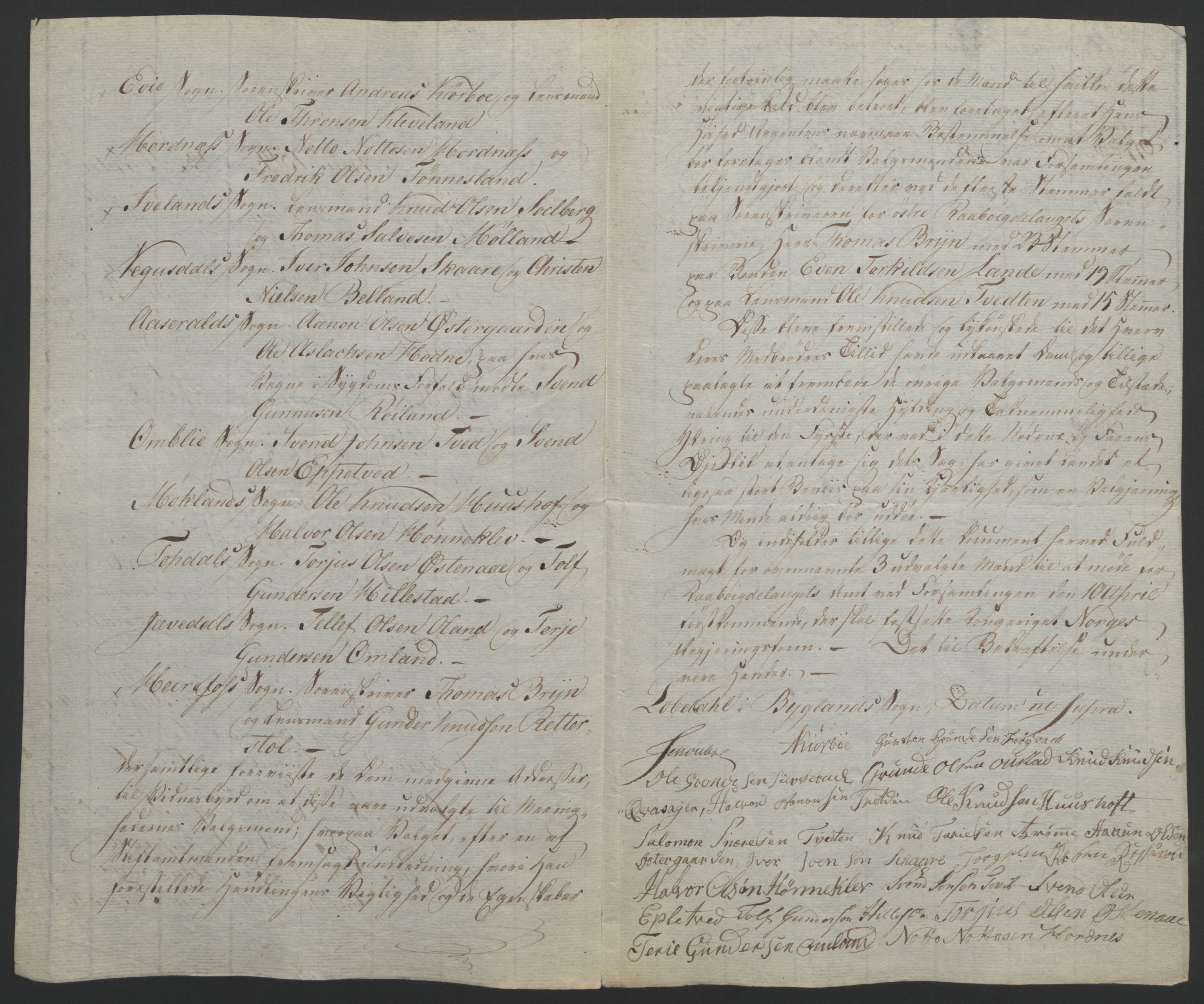Statsrådssekretariatet, RA/S-1001/D/Db/L0008: Fullmakter for Eidsvollsrepresentantene i 1814. , 1814, p. 104