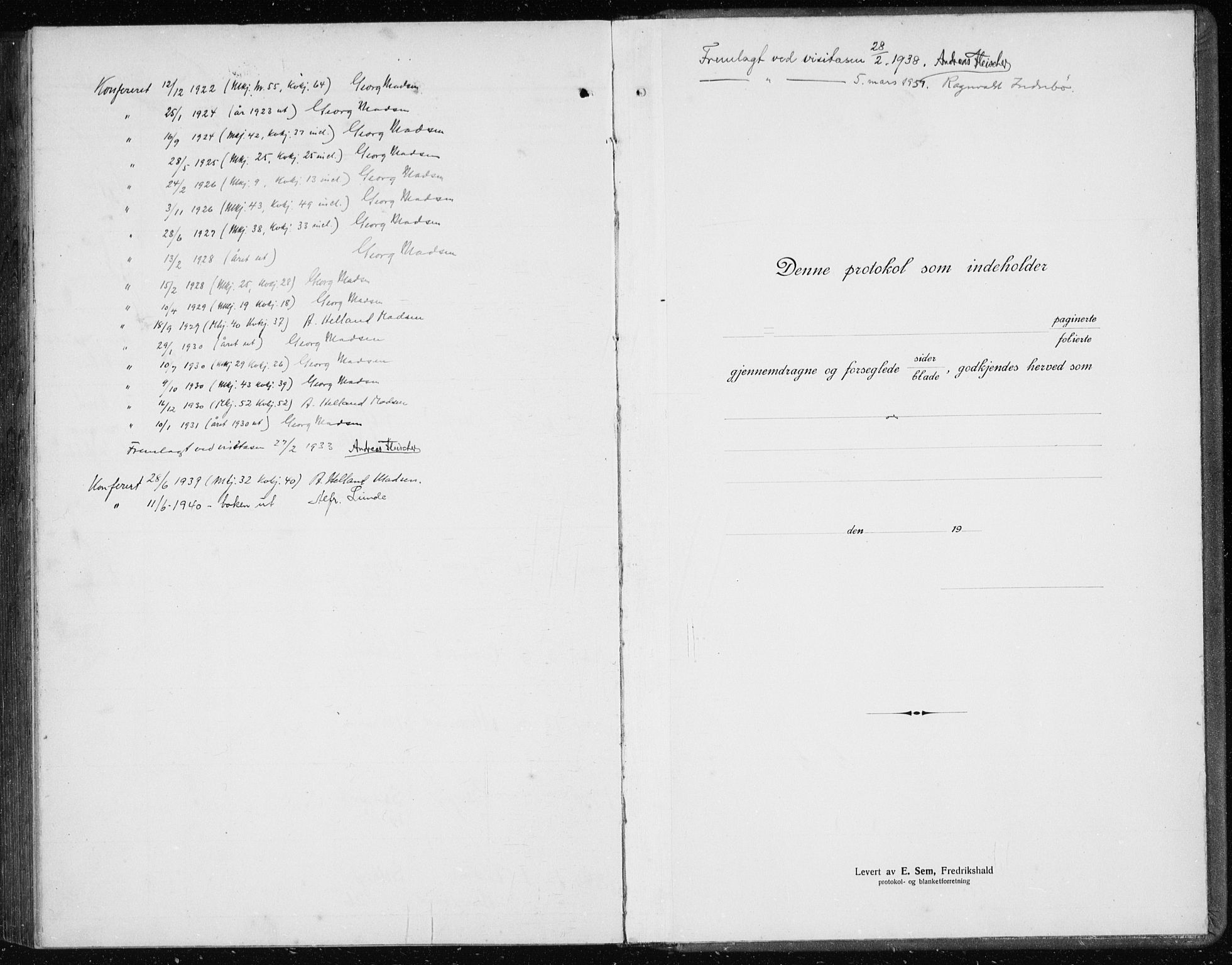 Årstad Sokneprestembete, SAB/A-79301/H/Hab/L0025: Parish register (copy) no. D 2, 1922-1940