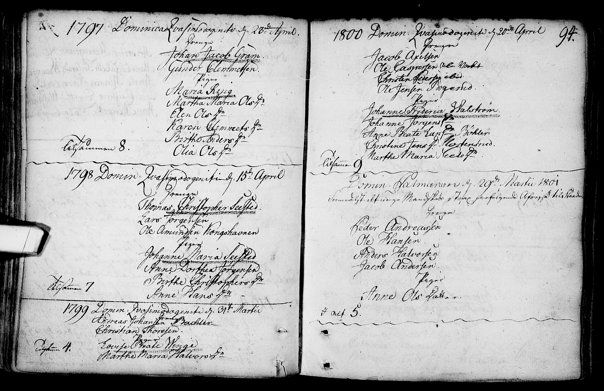 Gamlebyen prestekontor Kirkebøker, SAO/A-10884/F/Fa/L0001: Parish register (official) no. 1, 1734-1818, p. 94
