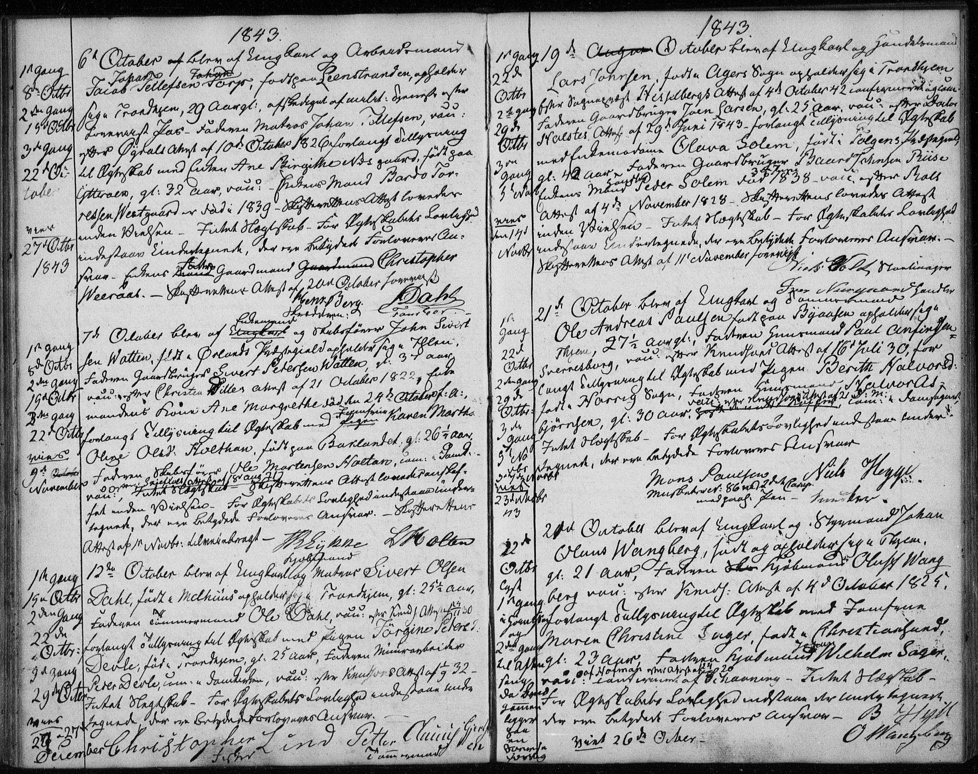 Ministerialprotokoller, klokkerbøker og fødselsregistre - Sør-Trøndelag, AV/SAT-A-1456/601/L0050: Parish register (official) no. 601A18, 1841-1852