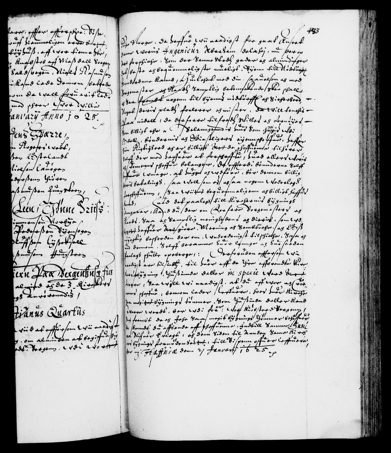 Danske Kanselli 1572-1799, RA/EA-3023/F/Fc/Fca/Fcab/L0004: Norske tegnelser (mikrofilm), 1617-1627, p. 483a