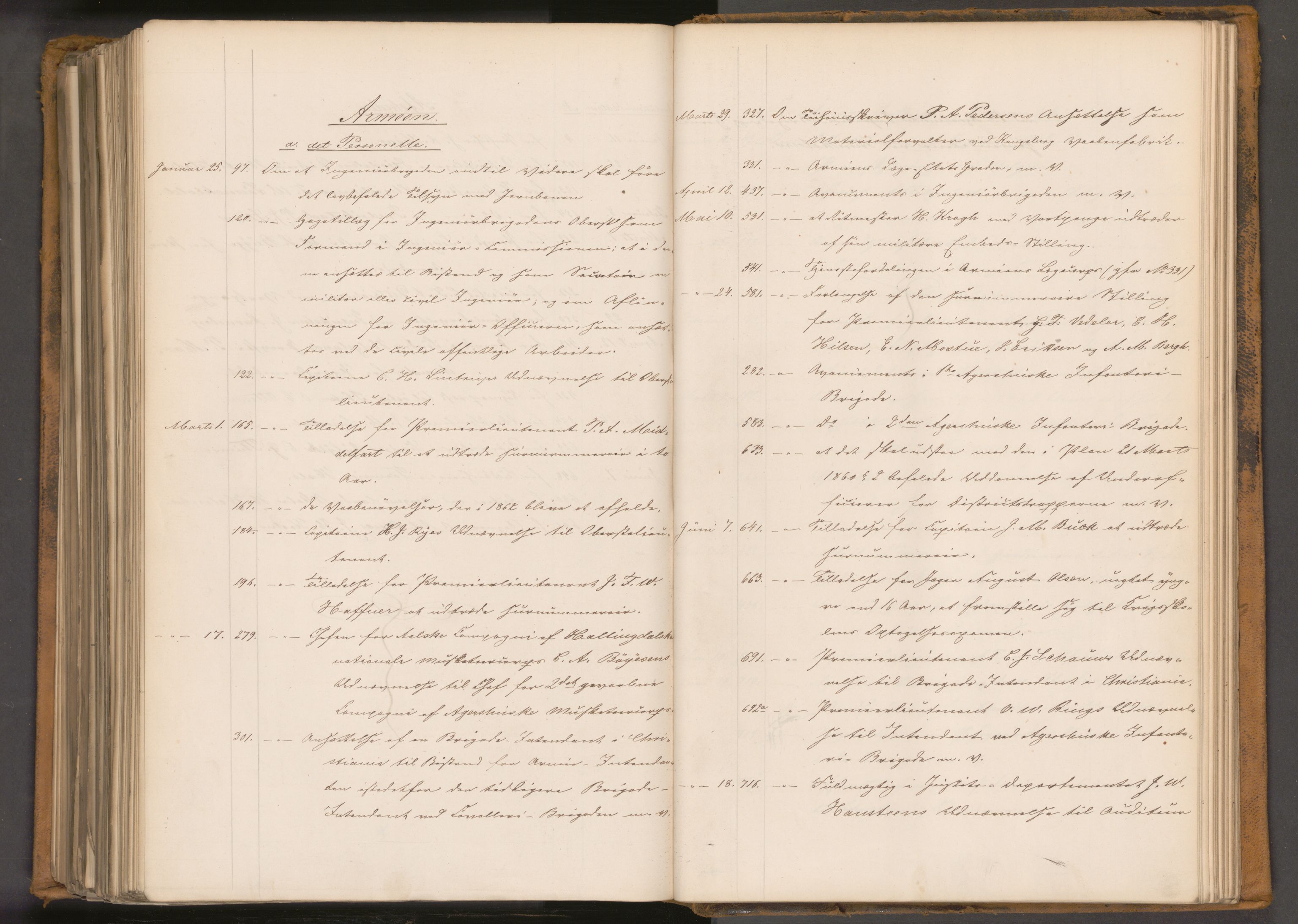 Statsrådssekretariatet, AV/RA-S-1001/A/Ab/L0096: Kgl. res. nr. 1-741, 1. halvår, 1862