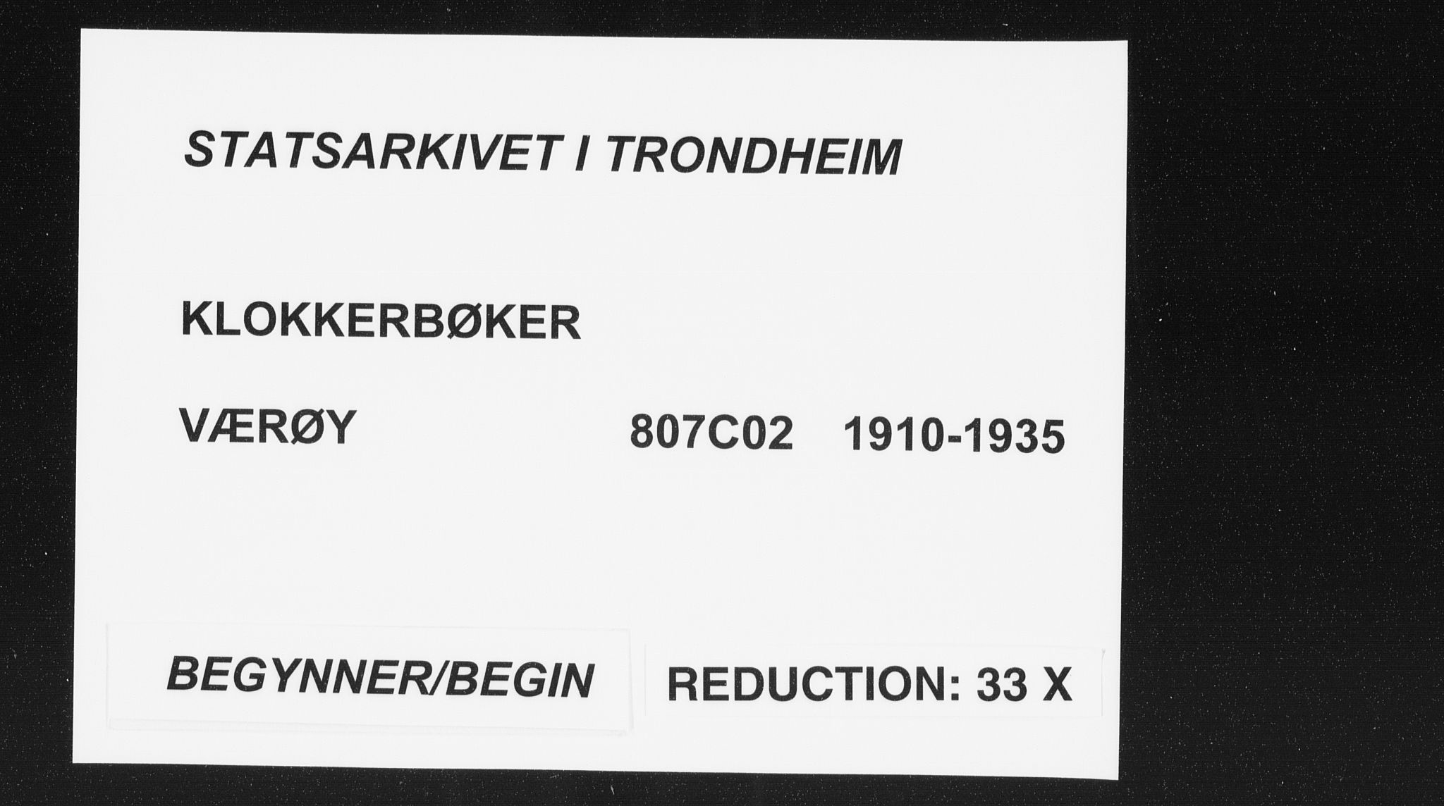 Ministerialprotokoller, klokkerbøker og fødselsregistre - Nordland, SAT/A-1459/807/L0124: Parish register (copy) no. 807C02, 1910-1935