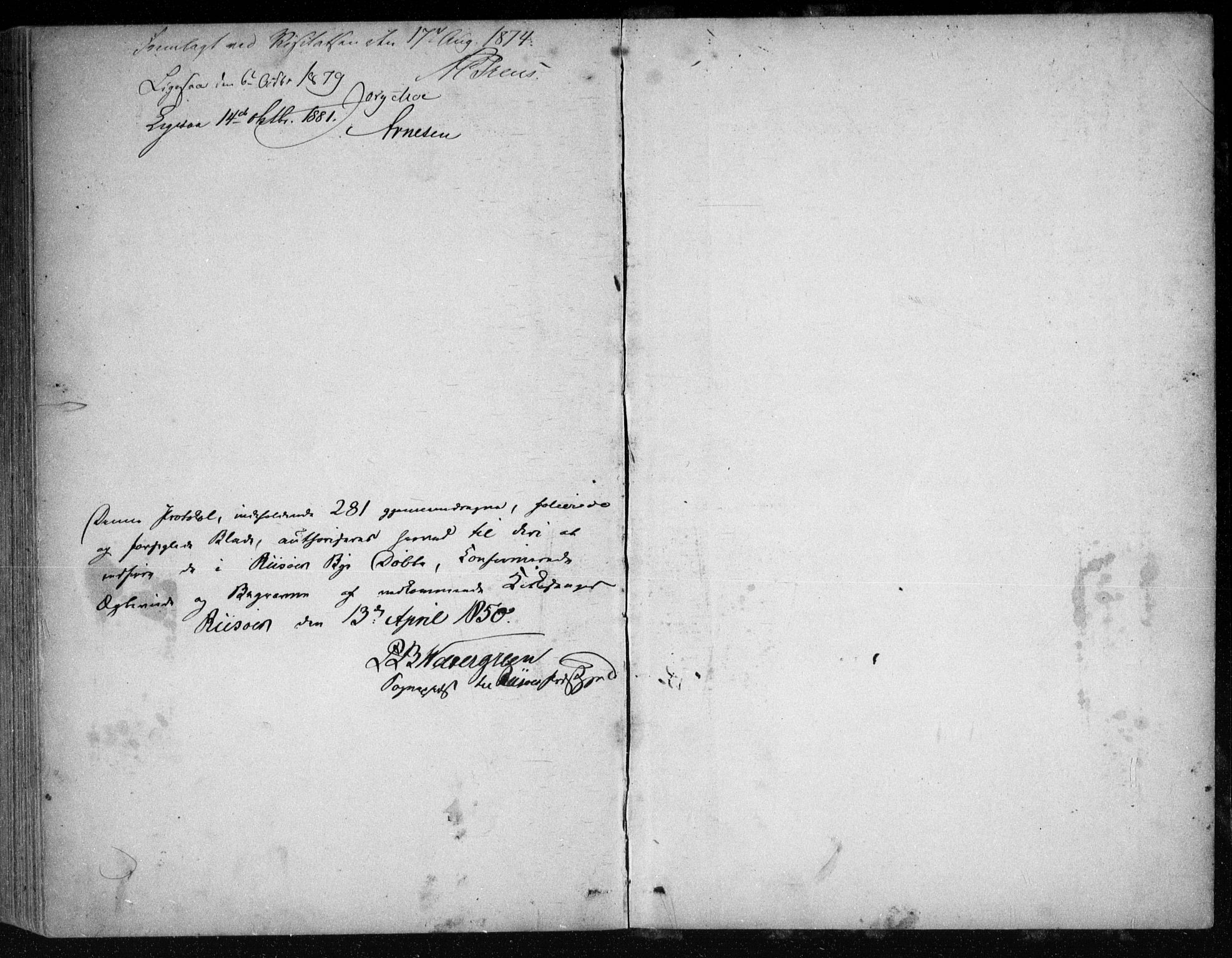 Risør sokneprestkontor, AV/SAK-1111-0035/F/Fb/L0006: Parish register (copy) no. B 6, 1850-1884