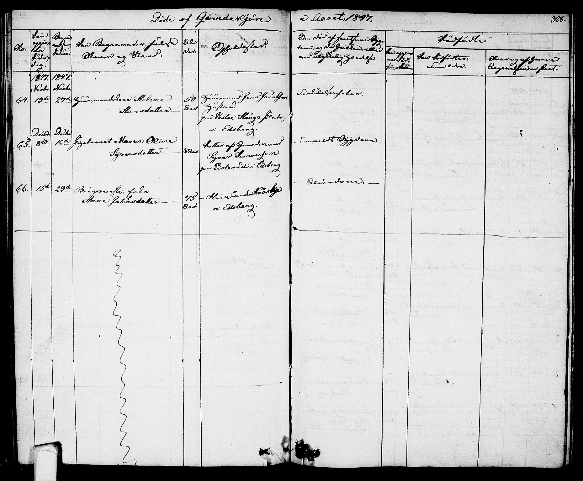 Eidsberg prestekontor Kirkebøker, AV/SAO-A-10905/F/Fa/L0008: Parish register (official) no. I 8, 1832-1848, p. 328