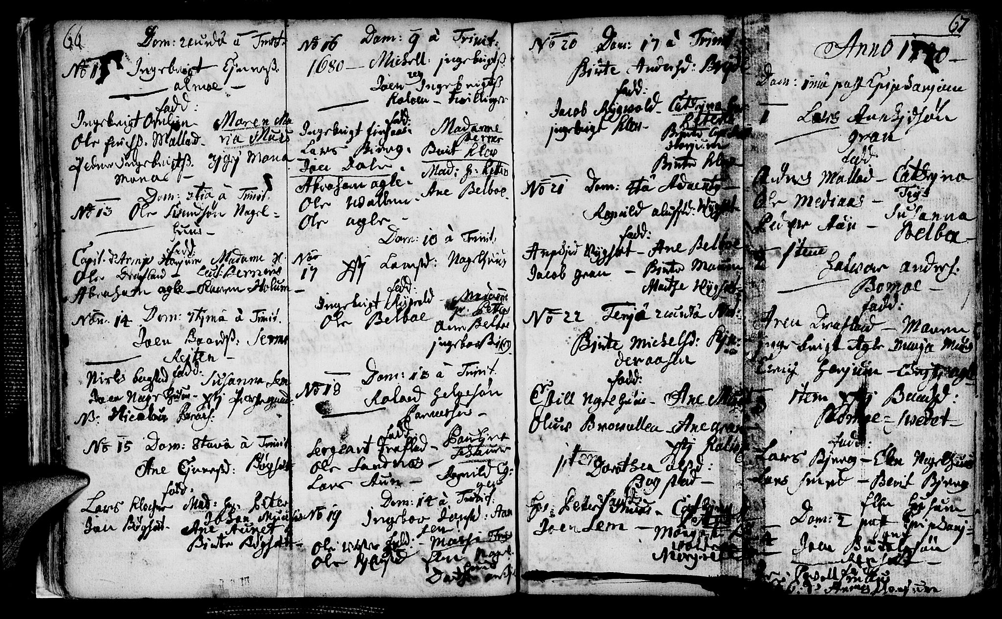 Ministerialprotokoller, klokkerbøker og fødselsregistre - Nord-Trøndelag, SAT/A-1458/749/L0467: Parish register (official) no. 749A01, 1733-1787, p. 66-67