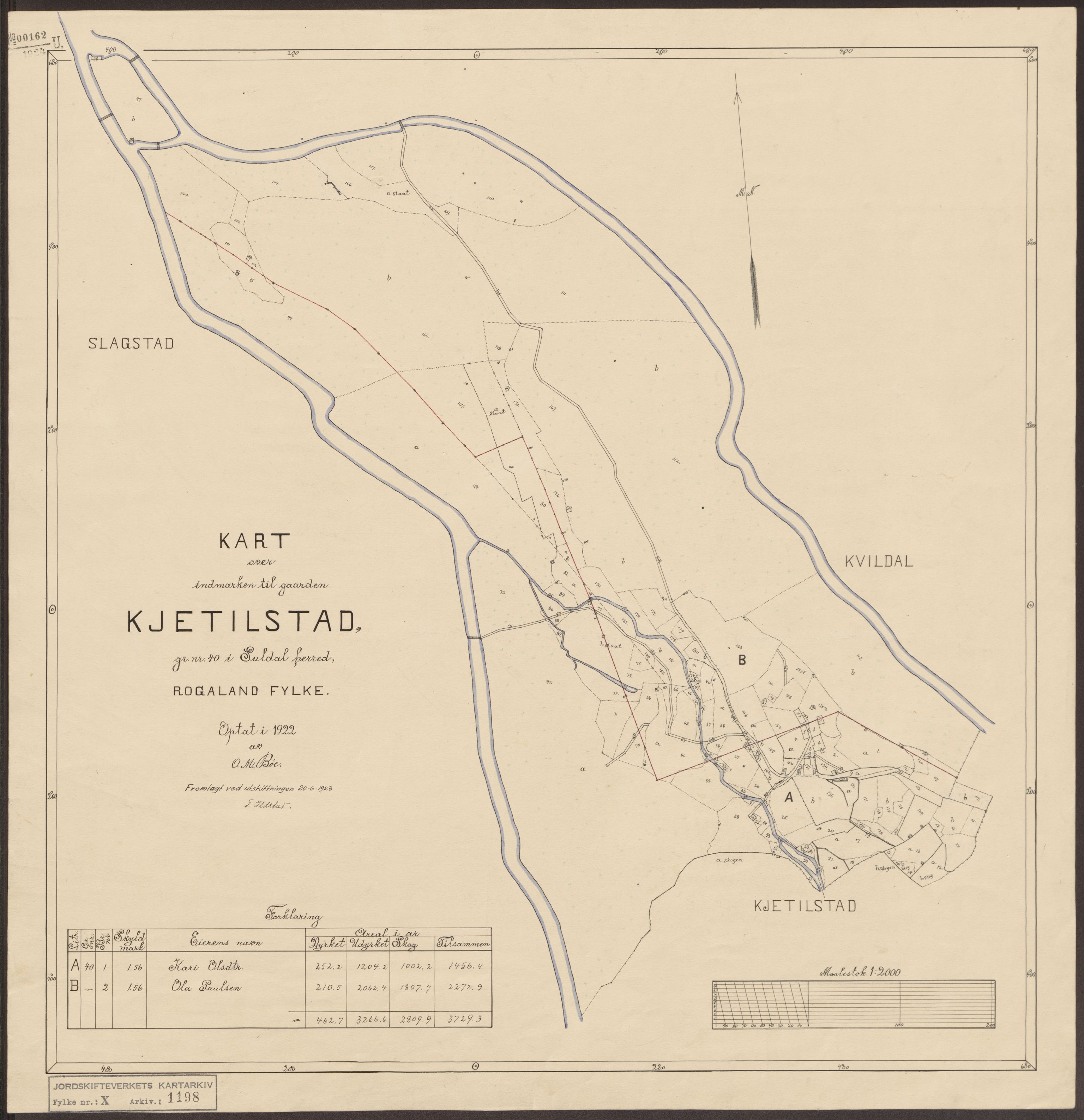 Jordskifteverkets kartarkiv, RA/S-3929/T, 1859-1988, p. 1466