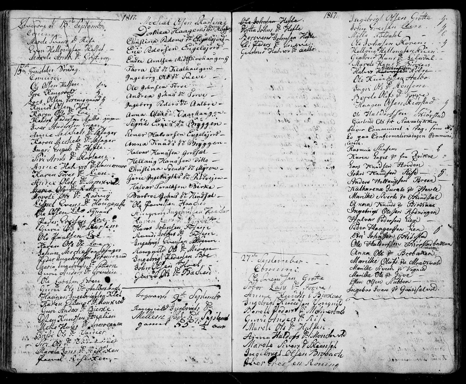 Ministerialprotokoller, klokkerbøker og fødselsregistre - Sør-Trøndelag, AV/SAT-A-1456/678/L0912: Parish register (copy) no. 678C01, 1811-1824