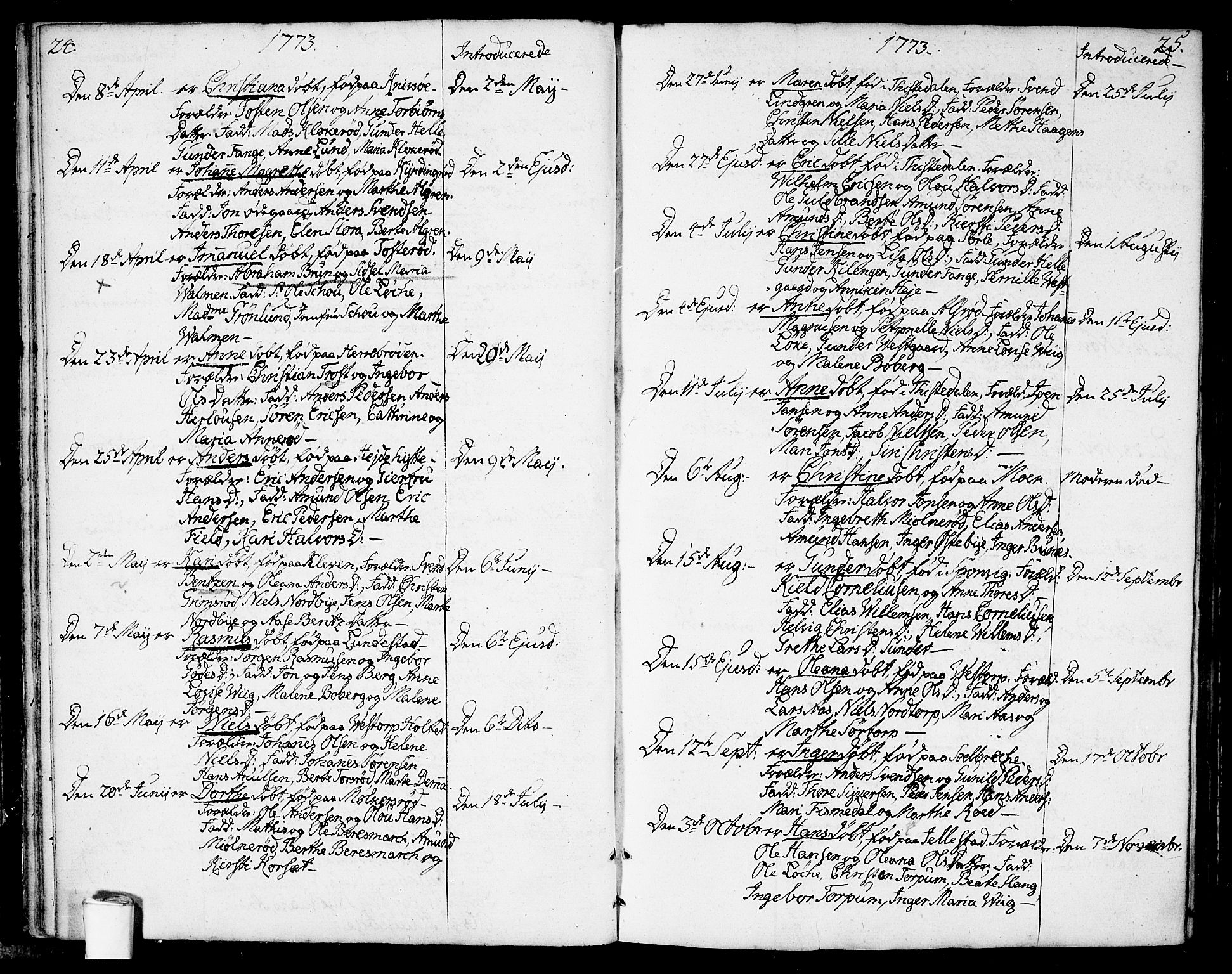 Berg prestekontor Kirkebøker, SAO/A-10902/F/Fa/L0001: Parish register (official) no. I 1, 1770-1814, p. 24-25