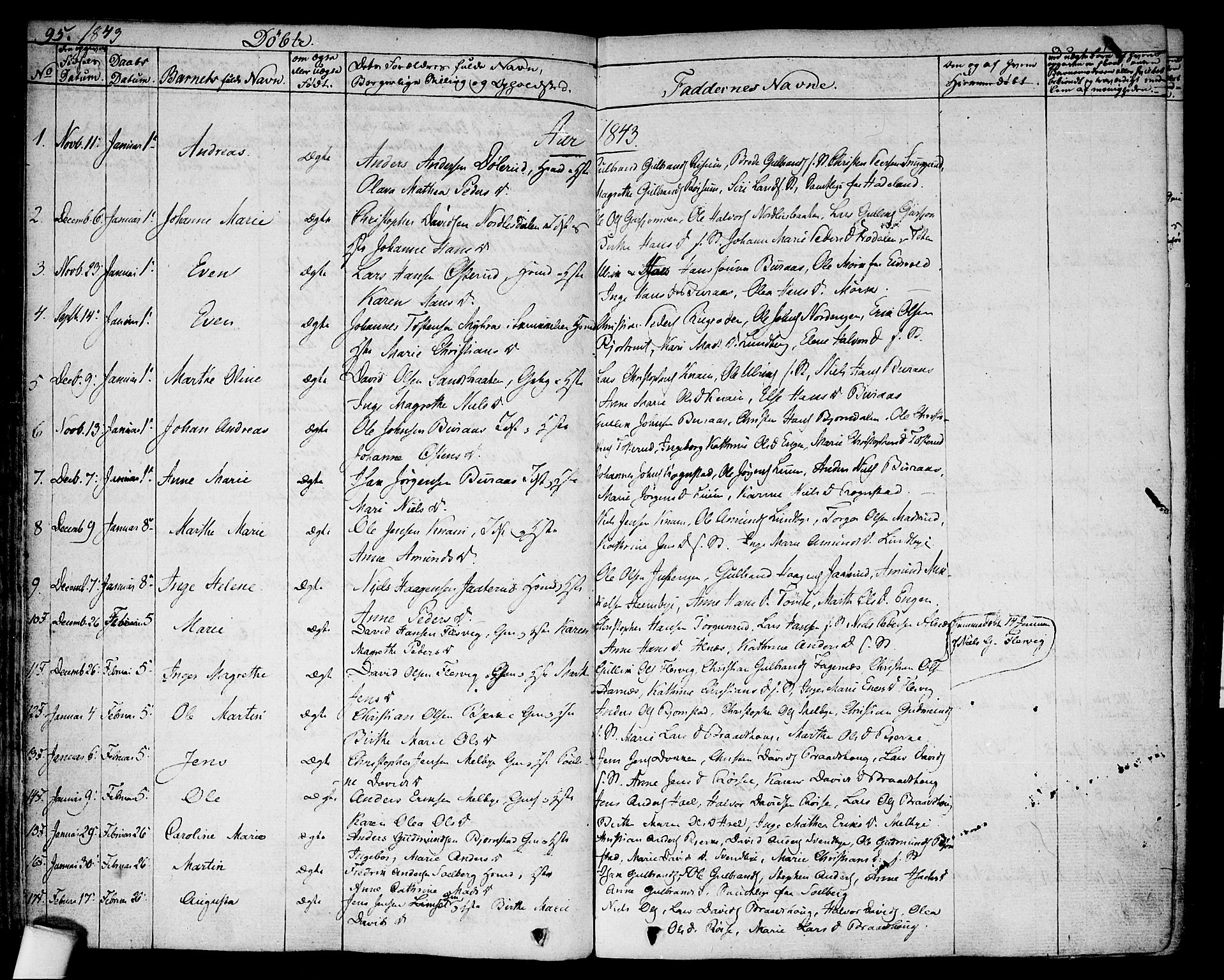 Hurdal prestekontor Kirkebøker, SAO/A-10889/F/Fa/L0004: Parish register (official) no. I 4, 1828-1845, p. 95