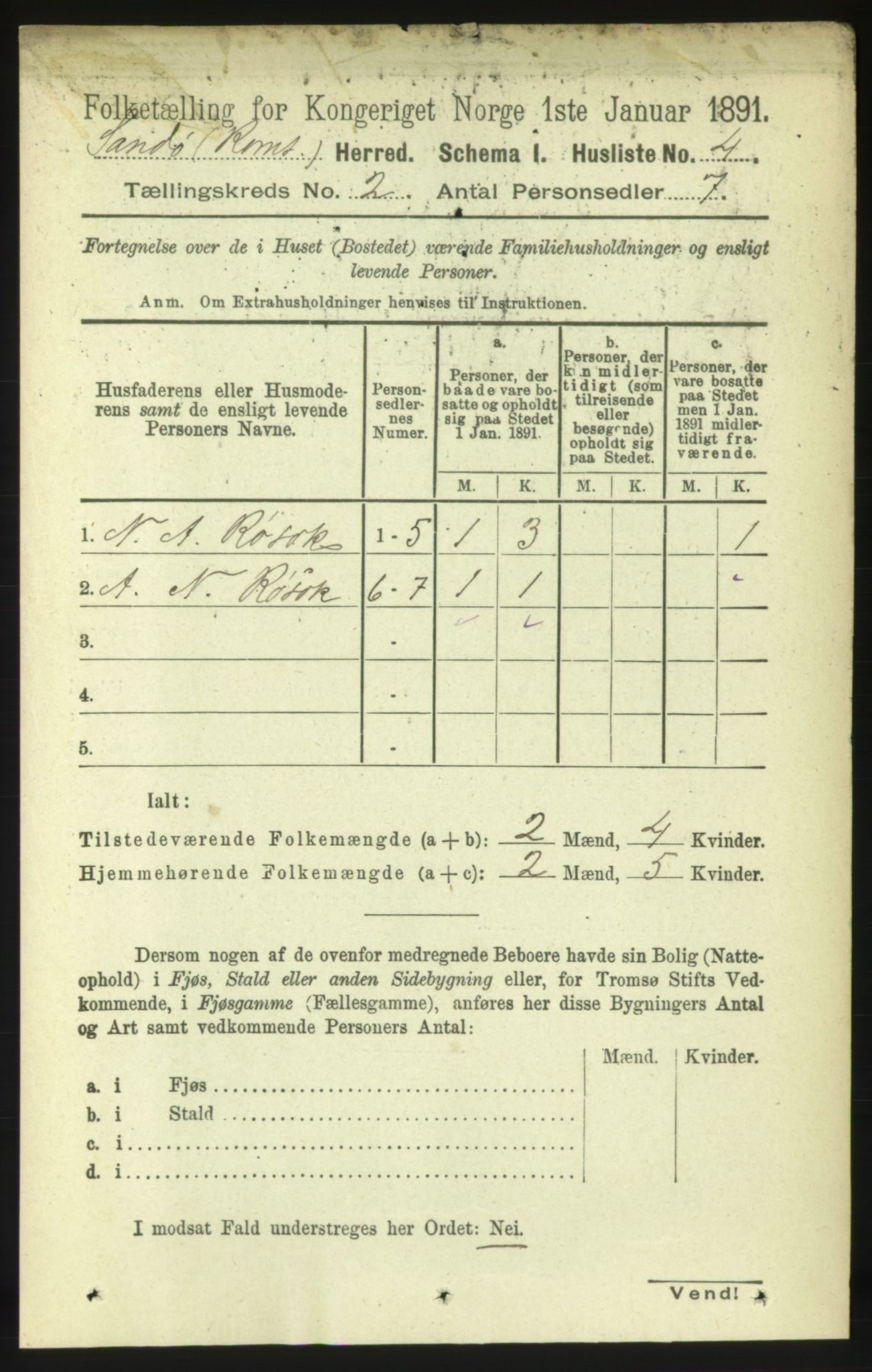 RA, 1891 census for 1546 Sandøy, 1891, p. 471