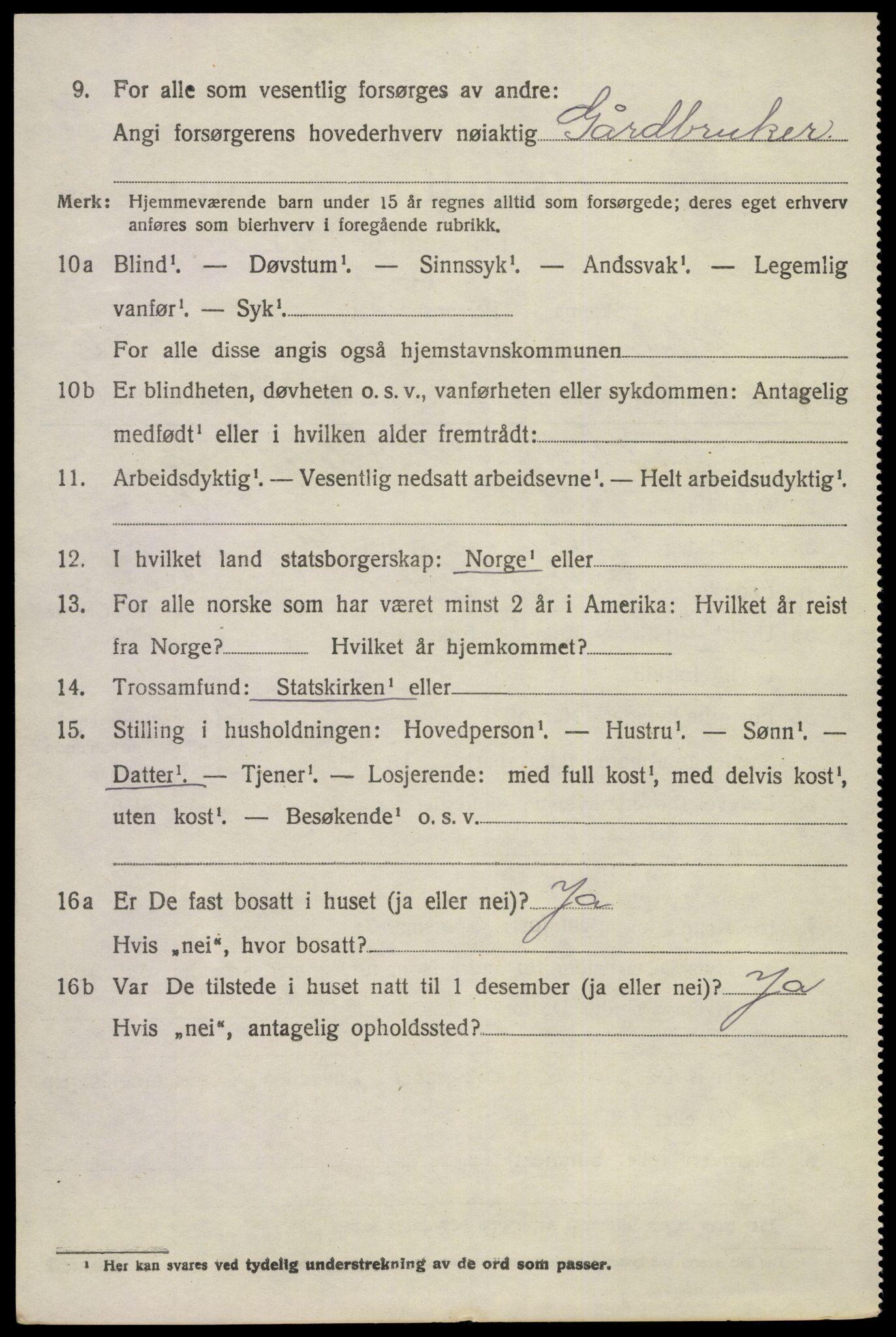 SAKO, 1920 census for Eidanger, 1920, p. 5209