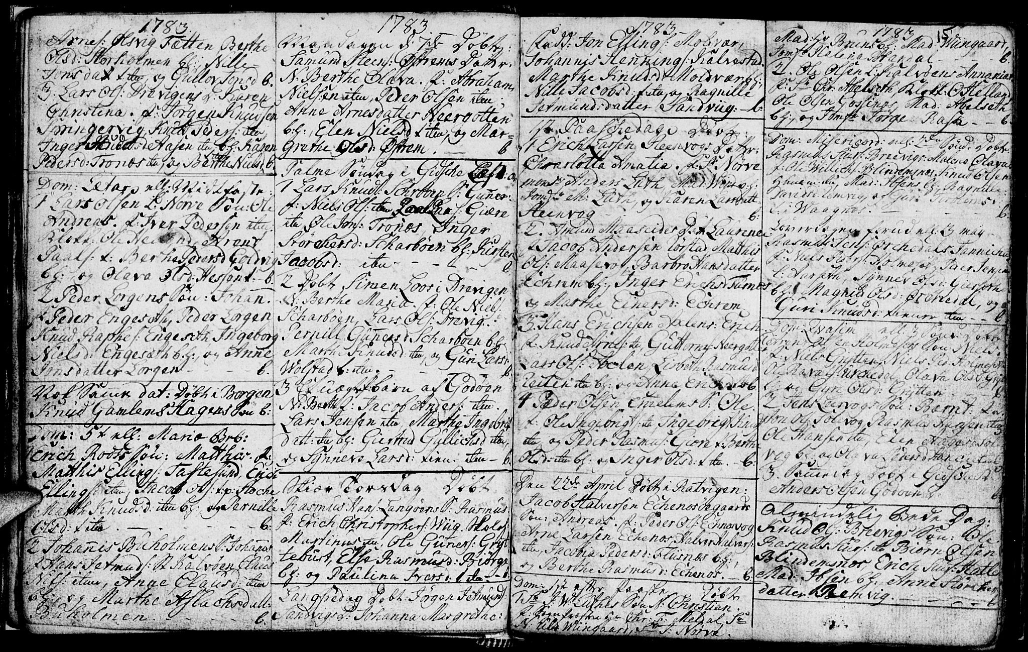 Ministerialprotokoller, klokkerbøker og fødselsregistre - Møre og Romsdal, AV/SAT-A-1454/528/L0420: Parish register (copy) no. 528C01, 1764-1784, p. 15