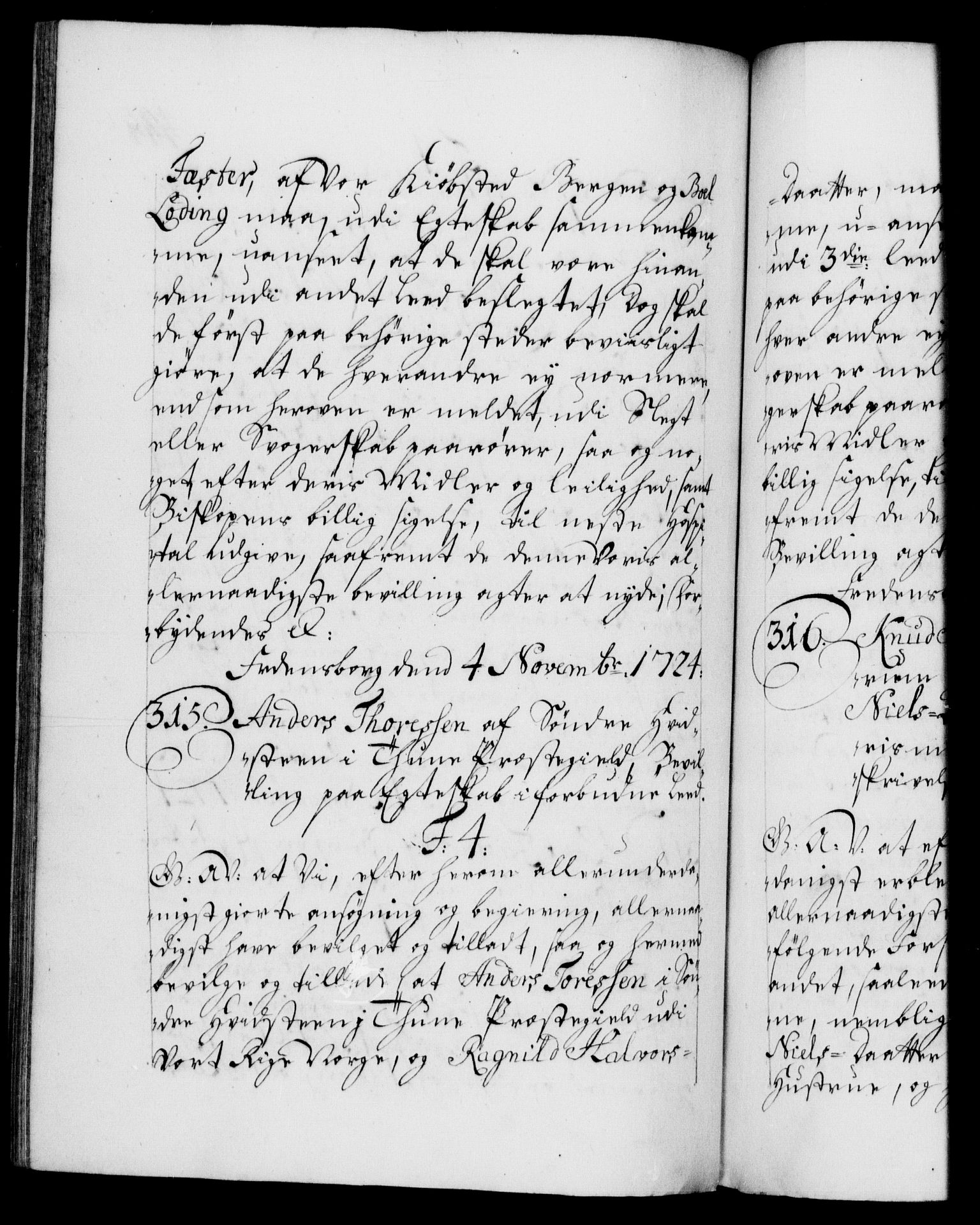 Danske Kanselli 1572-1799, AV/RA-EA-3023/F/Fc/Fca/Fcaa/L0024: Norske registre, 1723-1725, p. 444b