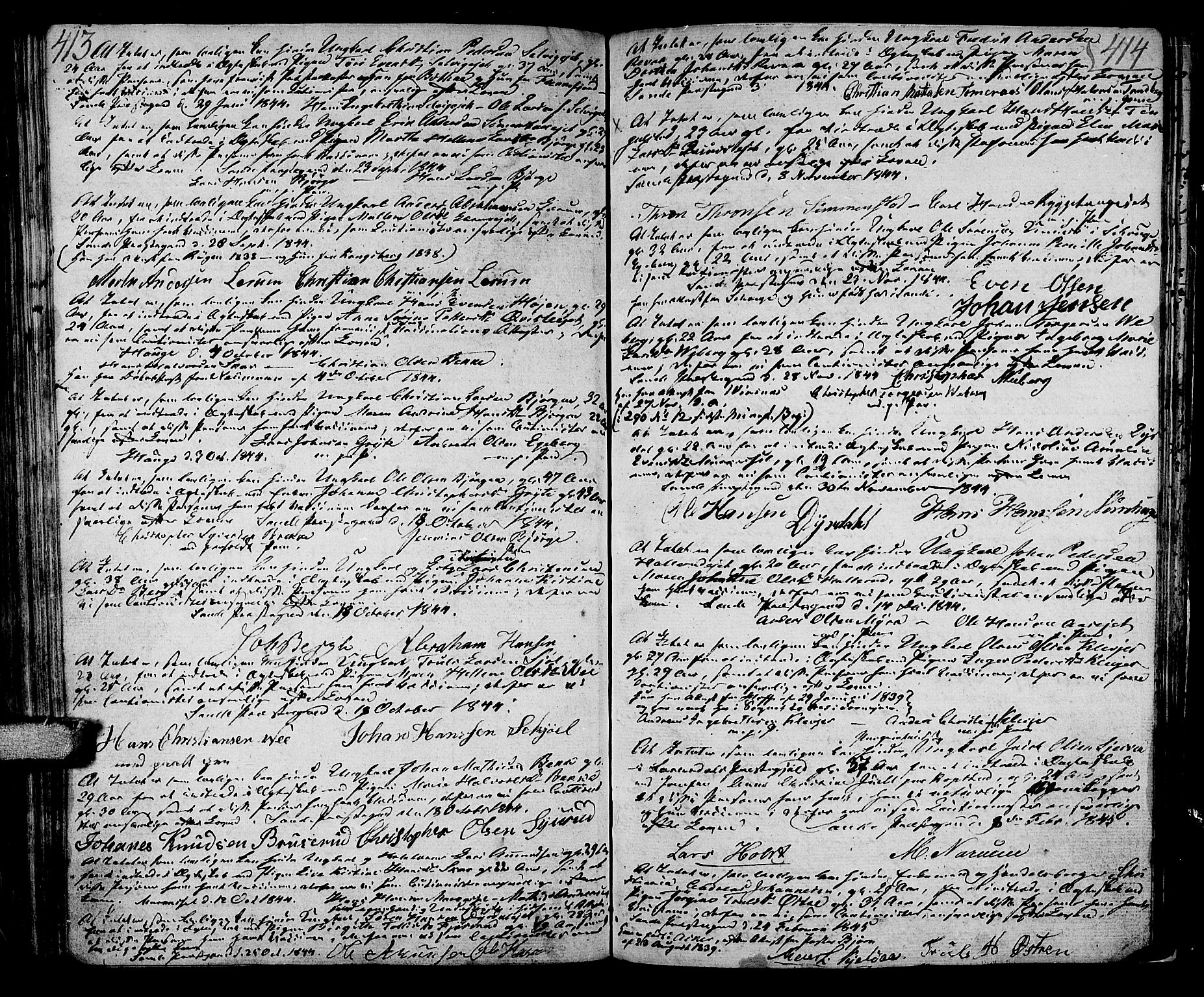 Sande Kirkebøker, SAKO/A-53/F/Fa/L0002: Parish register (official) no. 2, 1804-1814, p. 413-414