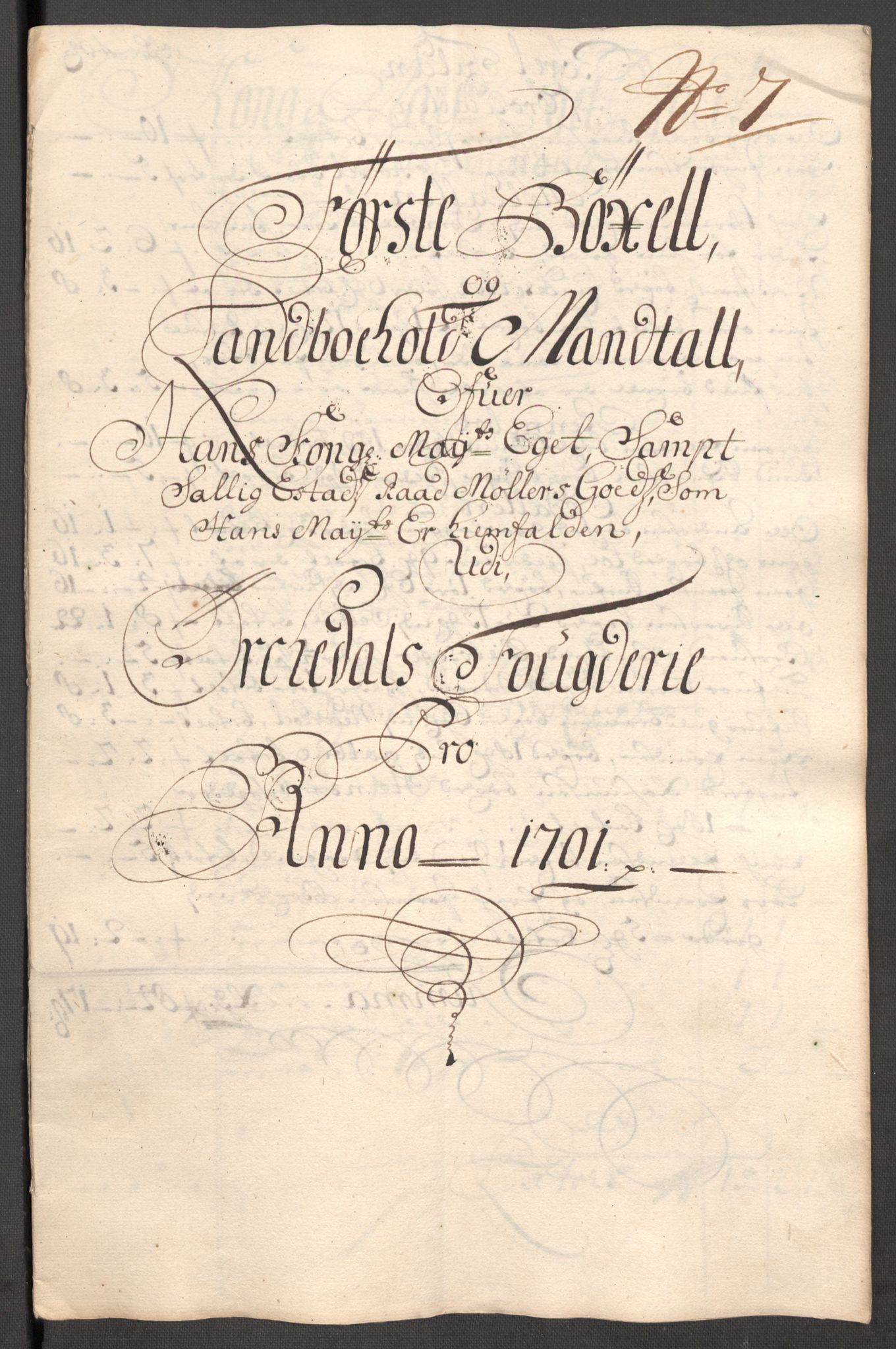 Rentekammeret inntil 1814, Reviderte regnskaper, Fogderegnskap, AV/RA-EA-4092/R60/L3951: Fogderegnskap Orkdal og Gauldal, 1701, p. 114