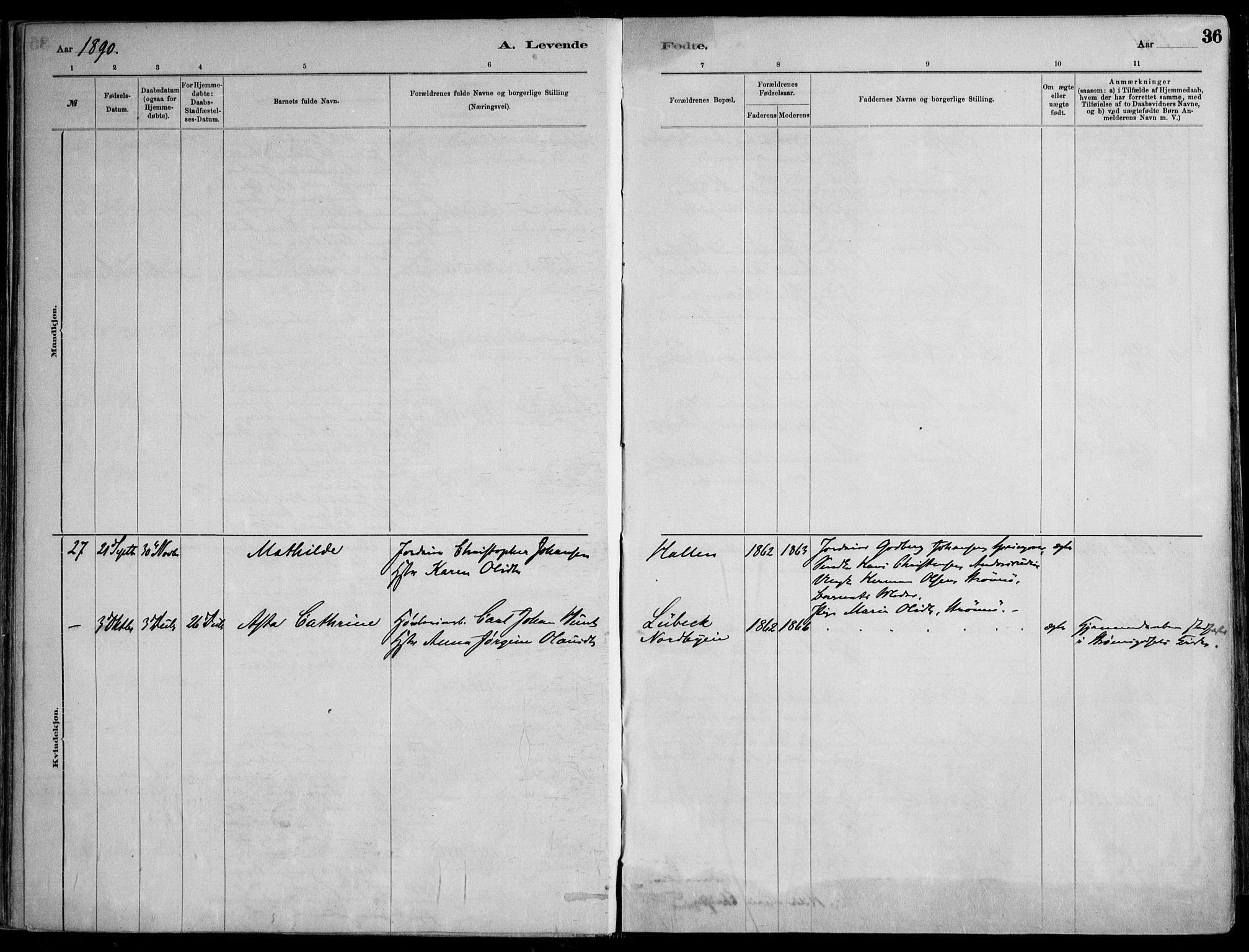 Skoger kirkebøker, AV/SAKO-A-59/F/Fa/L0006: Parish register (official) no. I 6, 1885-1910, p. 36