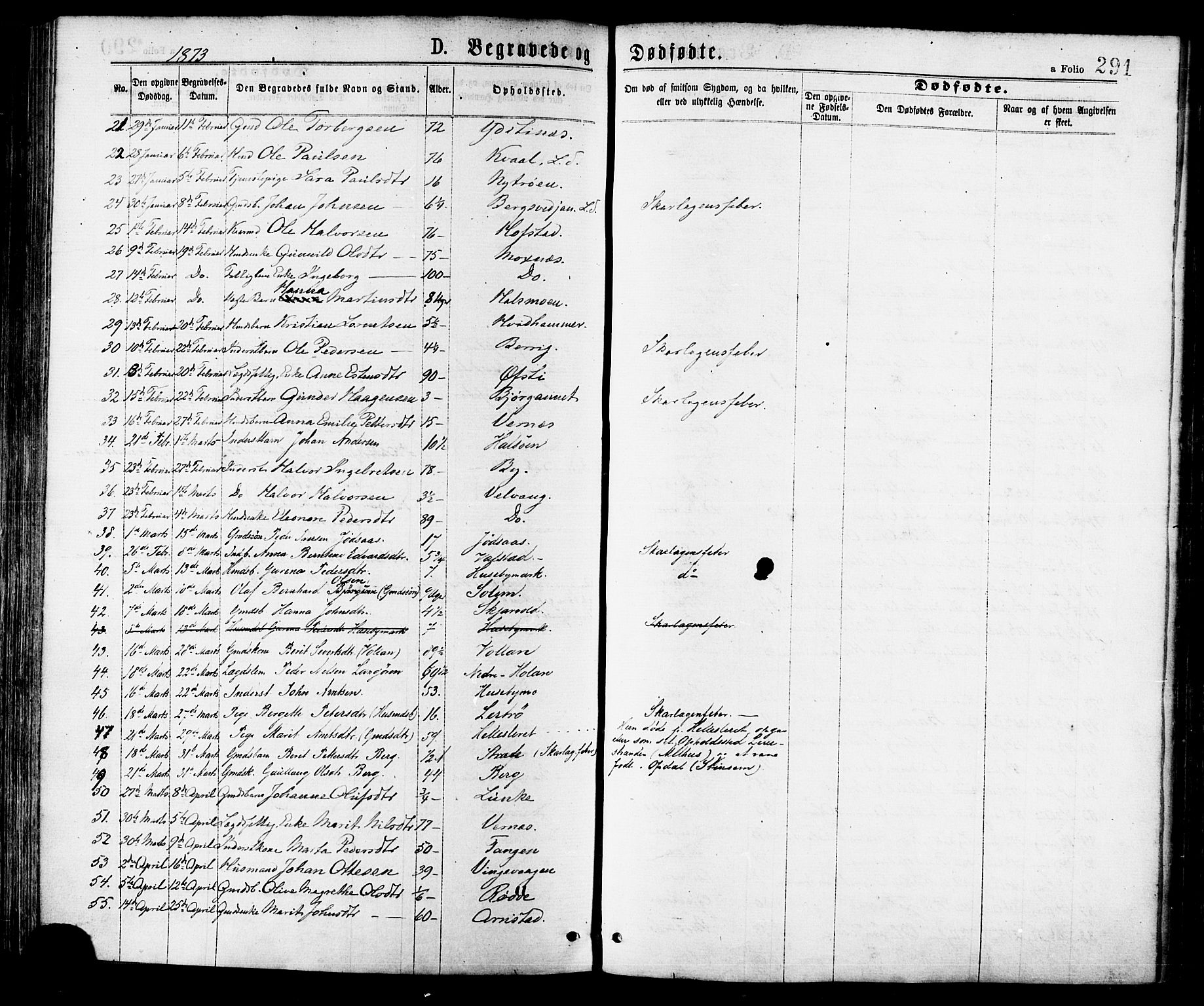 Ministerialprotokoller, klokkerbøker og fødselsregistre - Nord-Trøndelag, AV/SAT-A-1458/709/L0076: Parish register (official) no. 709A16, 1871-1879, p. 291