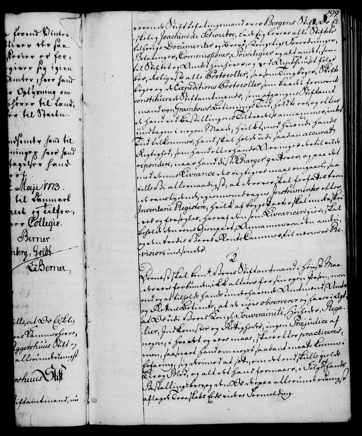 Rentekammeret, Kammerkanselliet, RA/EA-3111/G/Gg/Ggi/L0003: Norsk instruksjonsprotokoll med register (merket RK 53.36), 1751-1775, p. 299