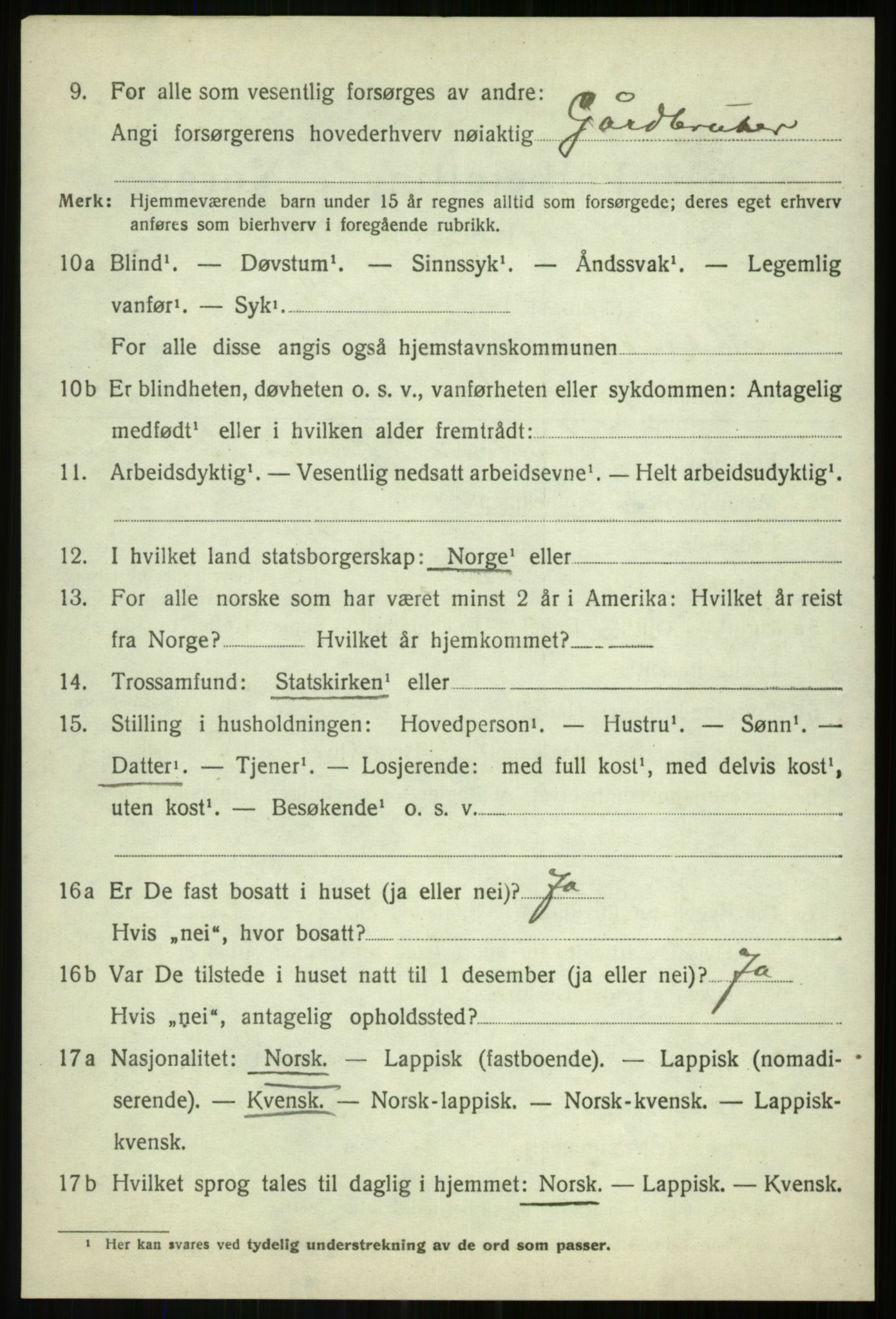 SATØ, 1920 census for Målselv, 1920, p. 3314