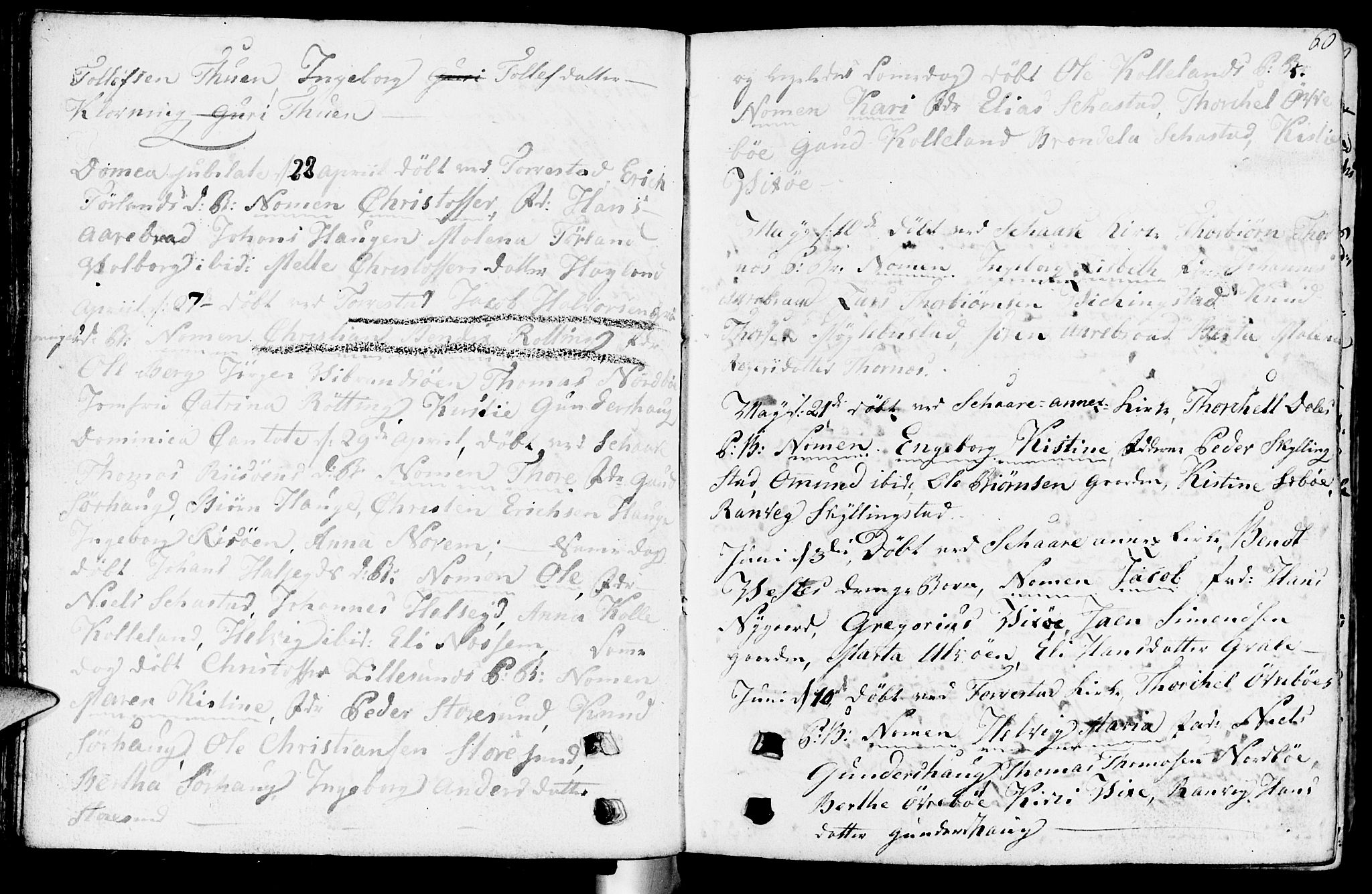 Torvastad sokneprestkontor, SAST/A -101857/H/Ha/Haa/L0002: Parish register (official) no. A 2, 1801-1817, p. 60