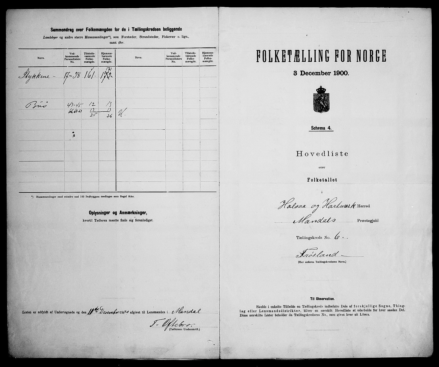 SAK, 1900 census for Halse og Harkmark, 1900, p. 27