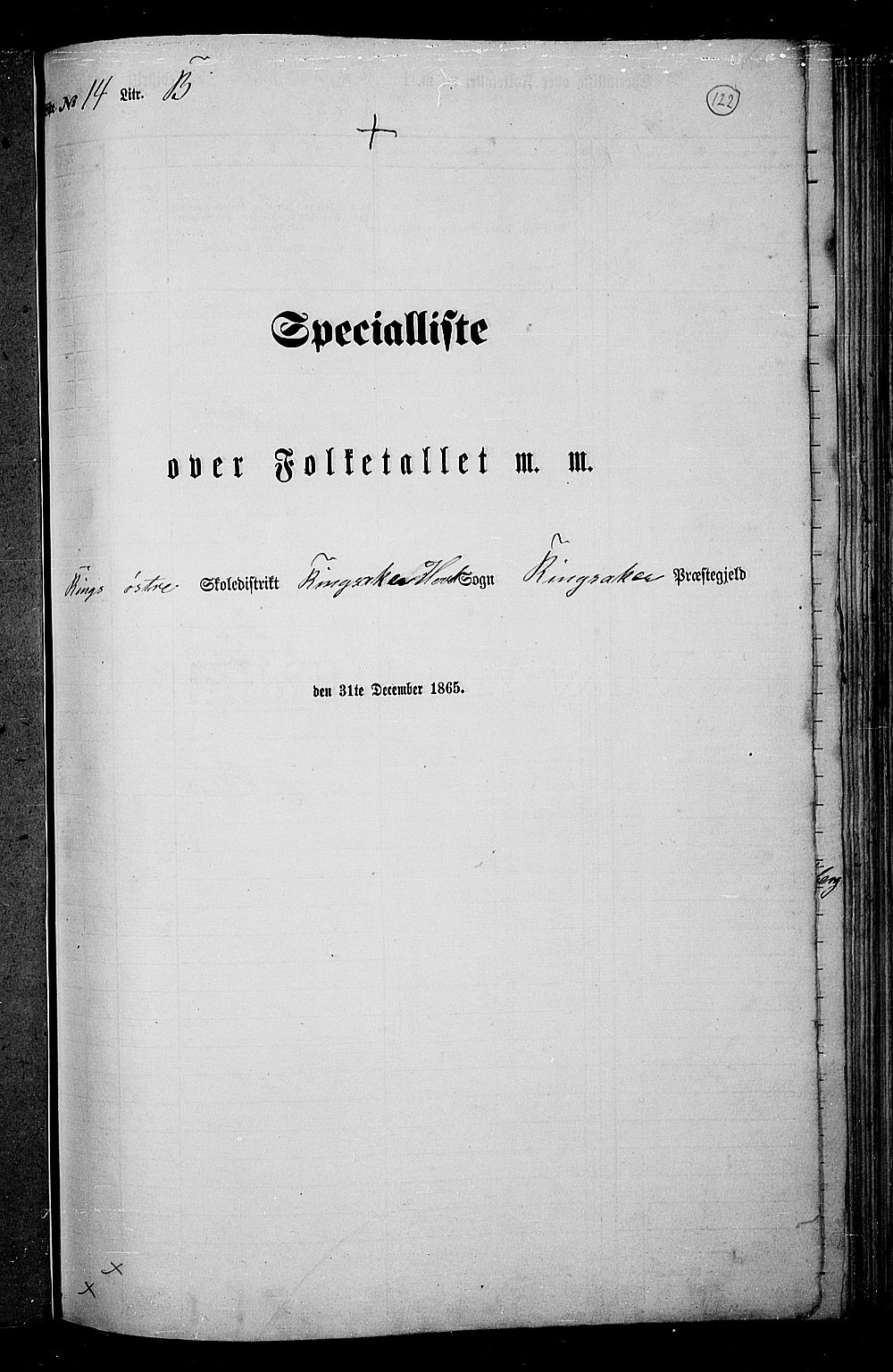 RA, 1865 census for Ringsaker, 1865, p. 370