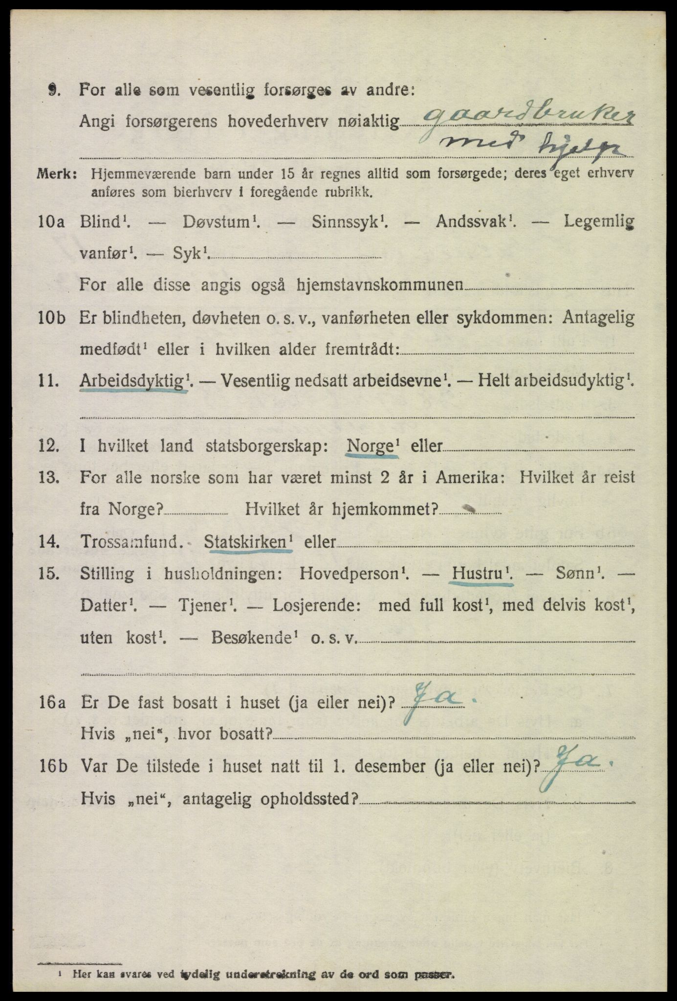 SAH, 1920 census for Elverum, 1920, p. 21435