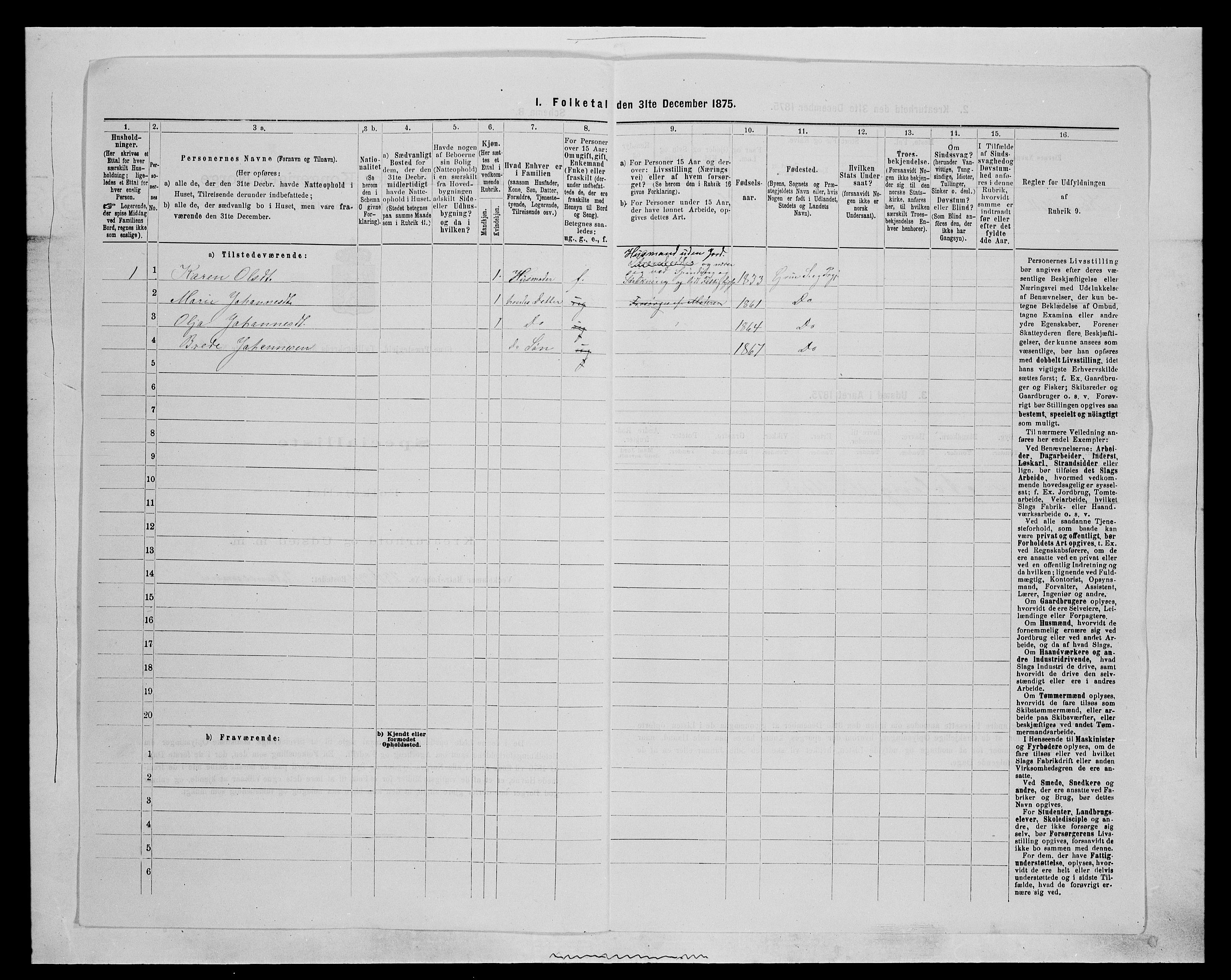 SAH, 1875 census for 0423P Grue, 1875, p. 1830