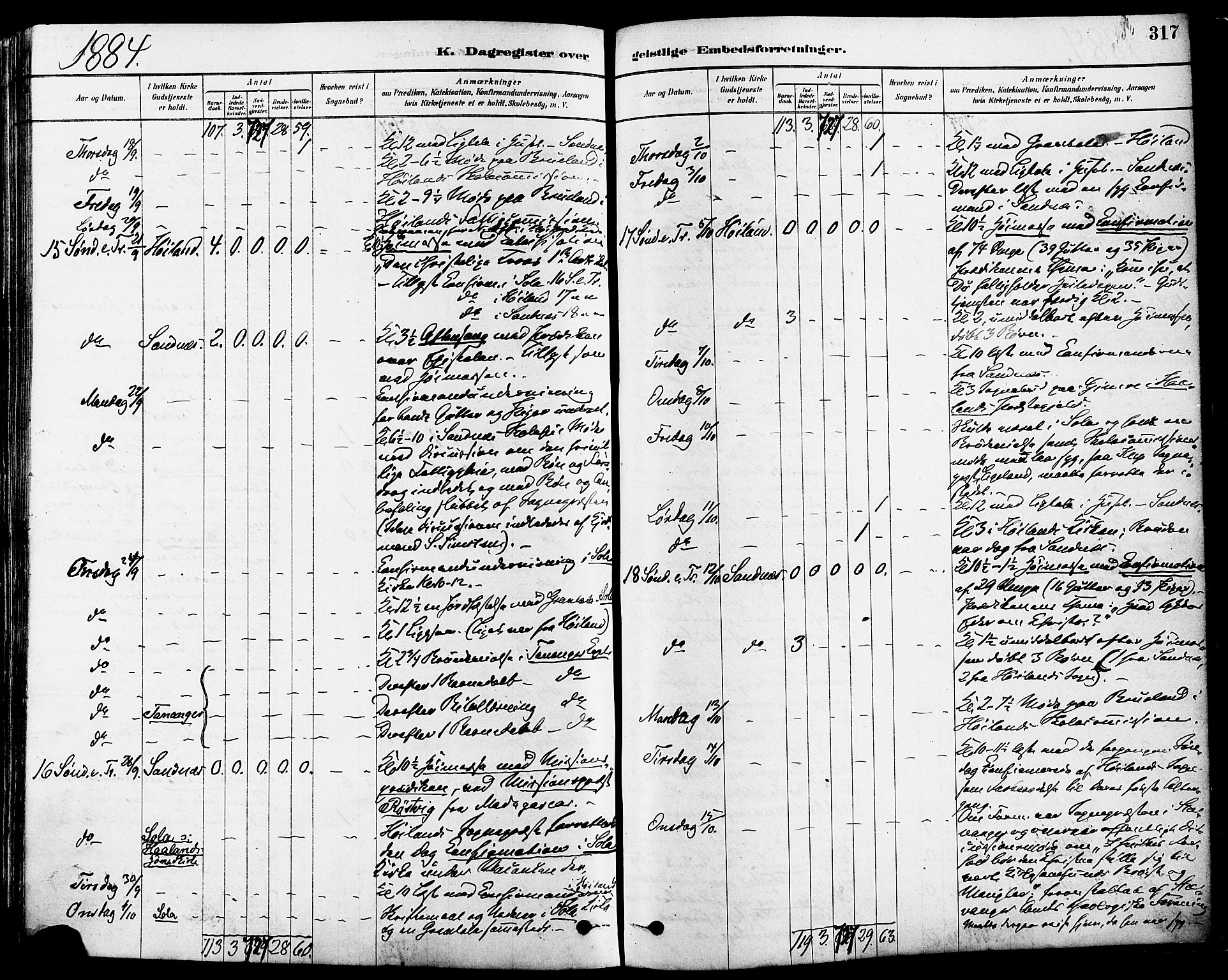 Høyland sokneprestkontor, AV/SAST-A-101799/001/30BA/L0011: Parish register (official) no. A 10, 1878-1888, p. 317