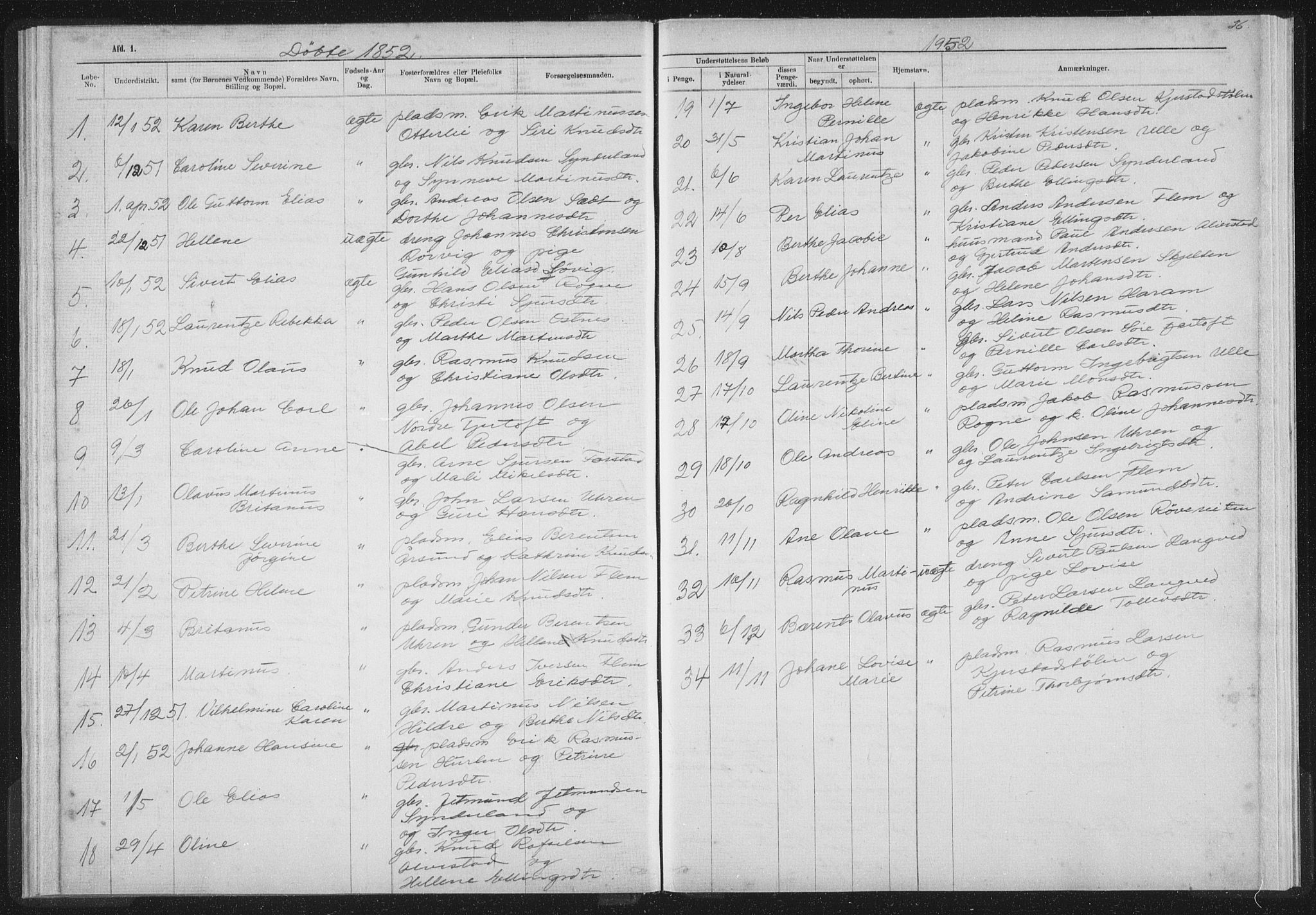 Ministerialprotokoller, klokkerbøker og fødselsregistre - Møre og Romsdal, SAT/A-1454/536/L0514: Parish register (official) no. 536D01, 1840-1875, p. 36