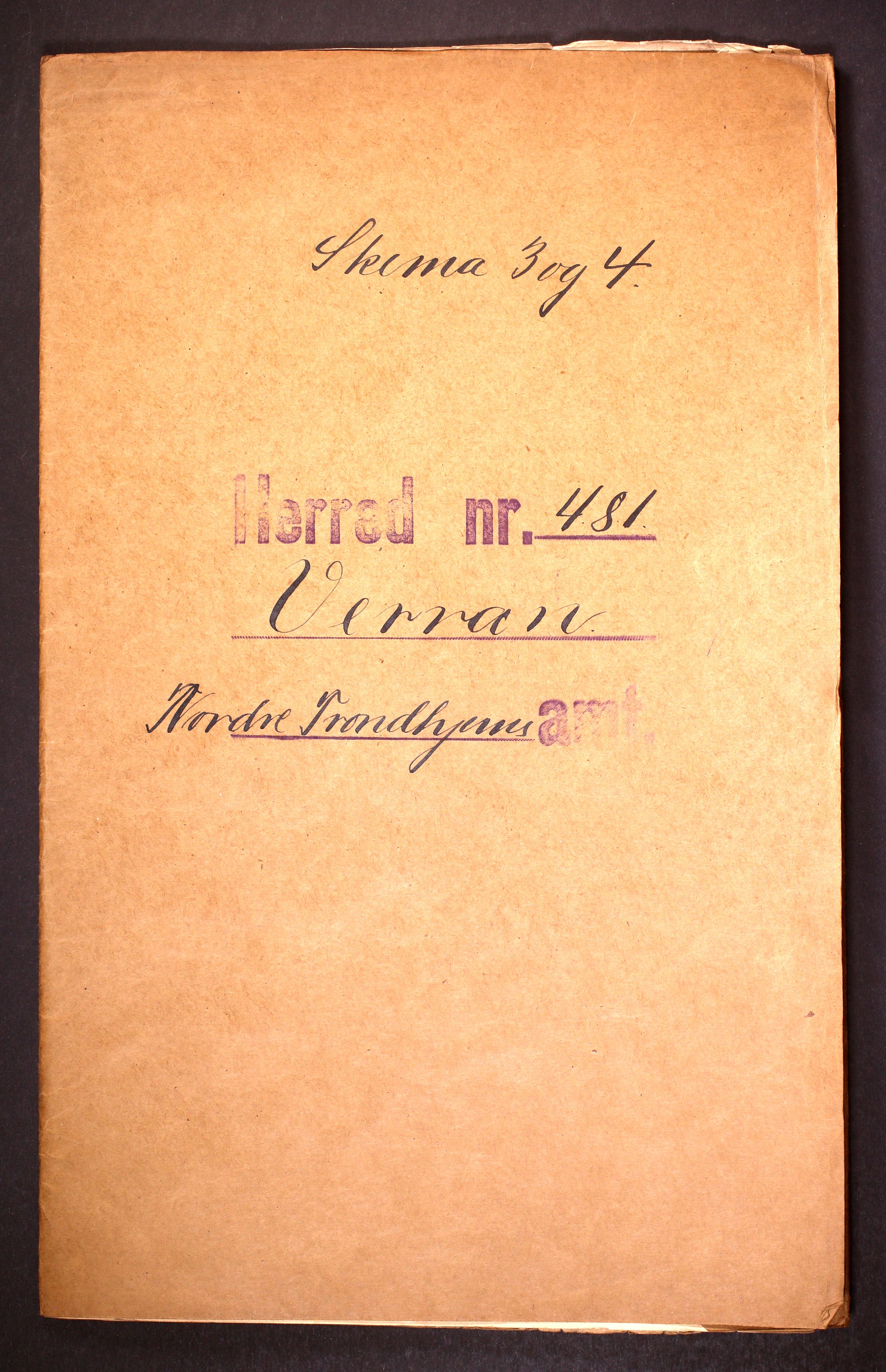 RA, 1910 census for Verran, 1910, p. 1