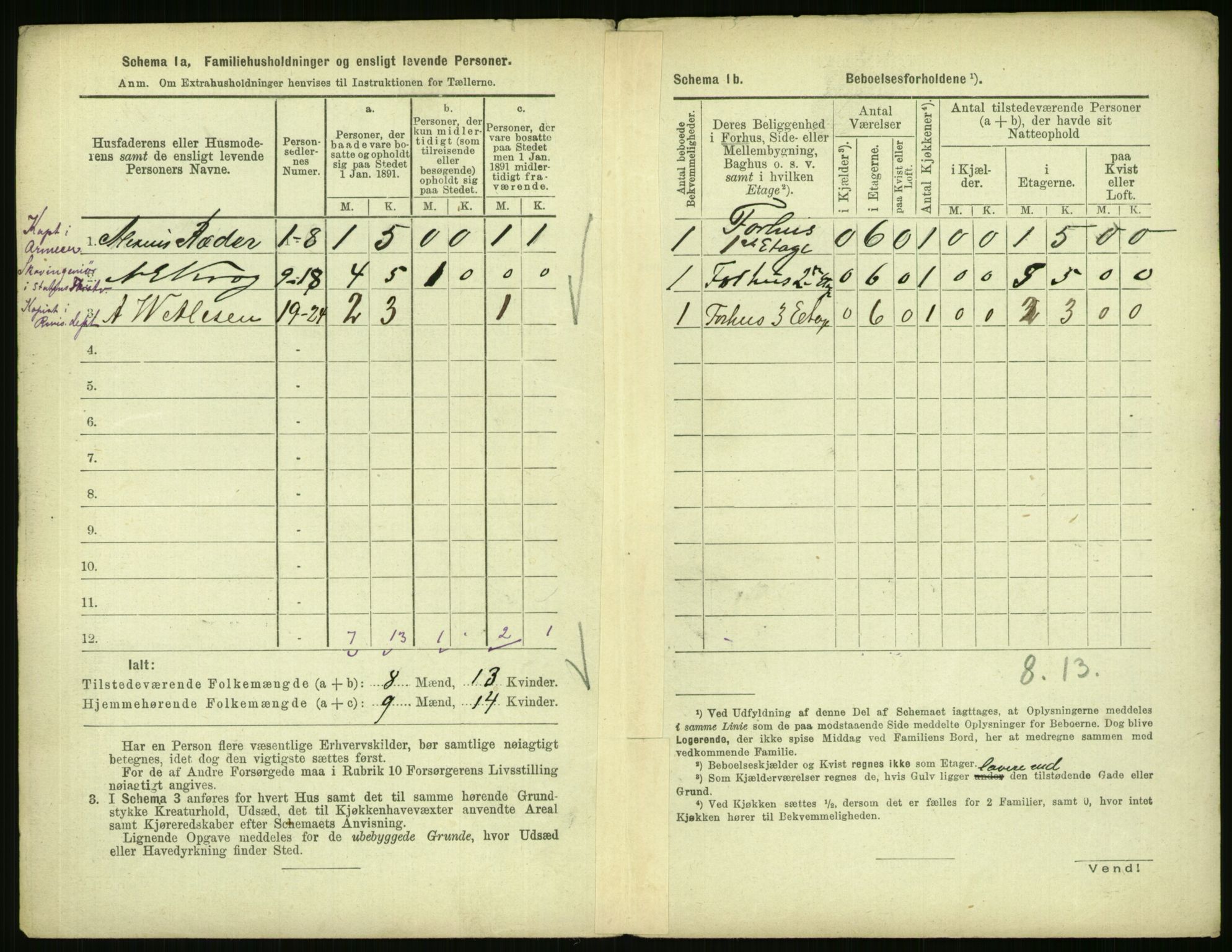 RA, 1891 census for 0301 Kristiania, 1891, p. 33824