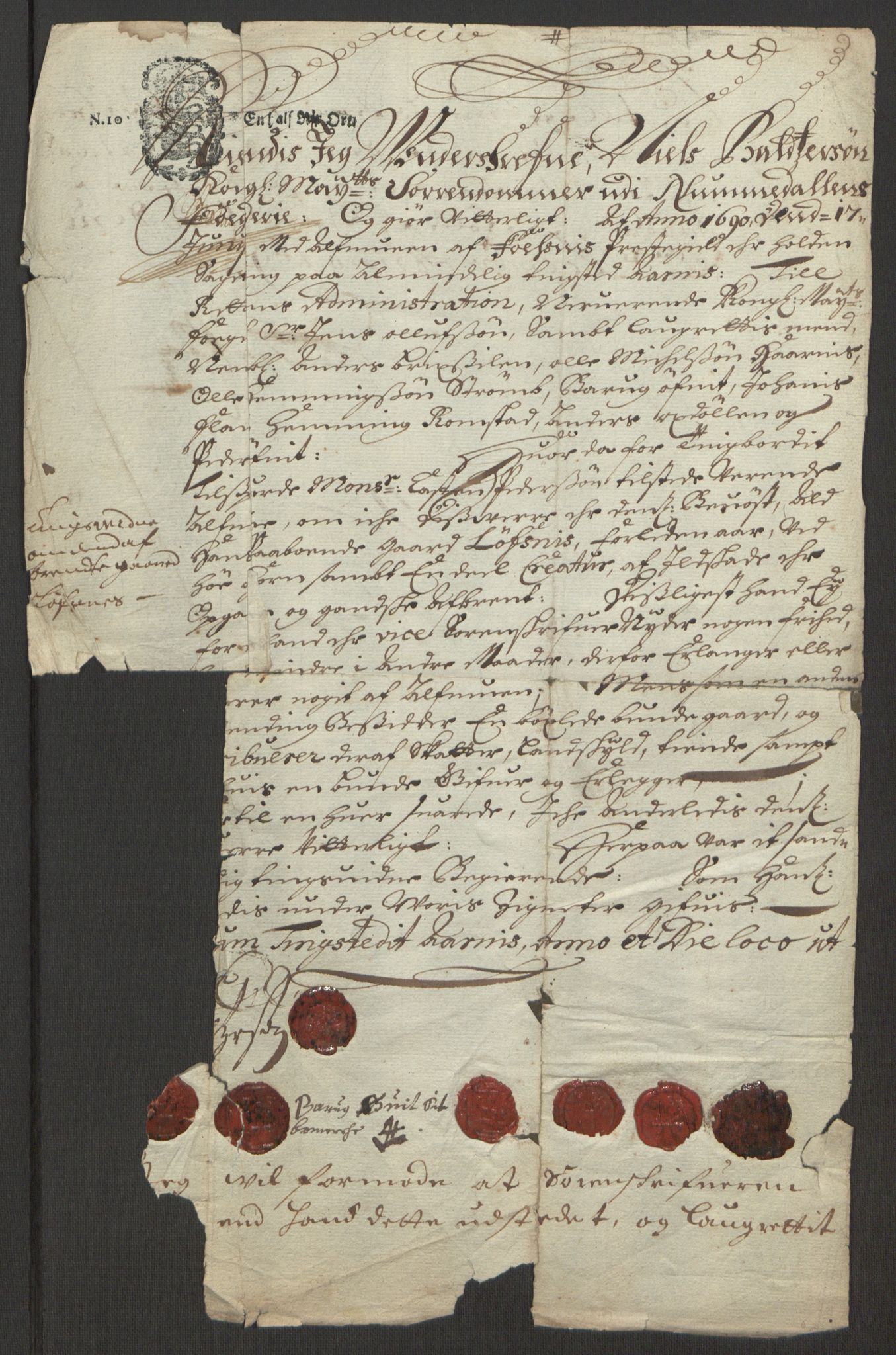 Rentekammeret inntil 1814, Reviderte regnskaper, Fogderegnskap, RA/EA-4092/R64/L4423: Fogderegnskap Namdal, 1690-1691, p. 374