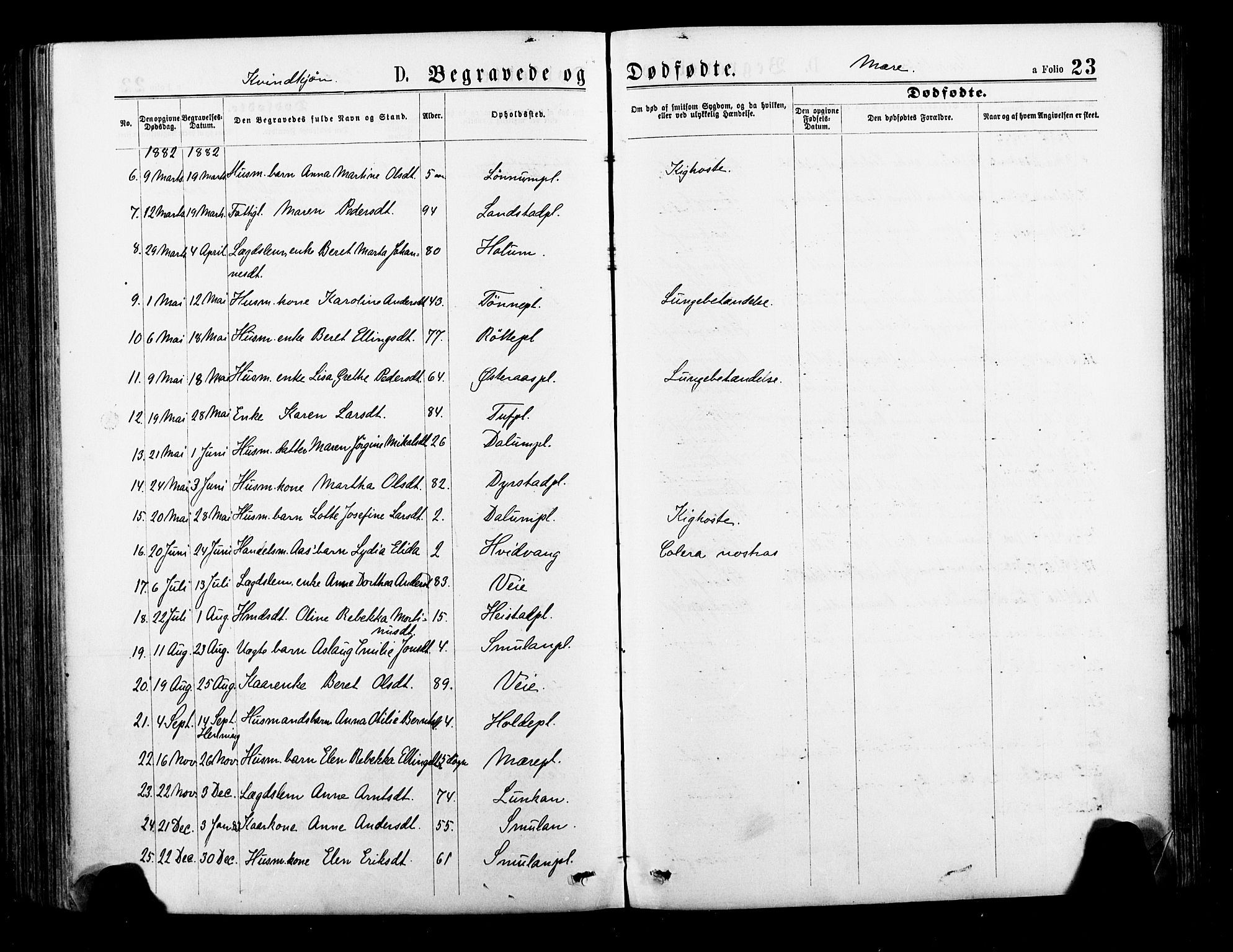 Ministerialprotokoller, klokkerbøker og fødselsregistre - Nord-Trøndelag, AV/SAT-A-1458/735/L0348: Parish register (official) no. 735A09 /1, 1873-1883, p. 23