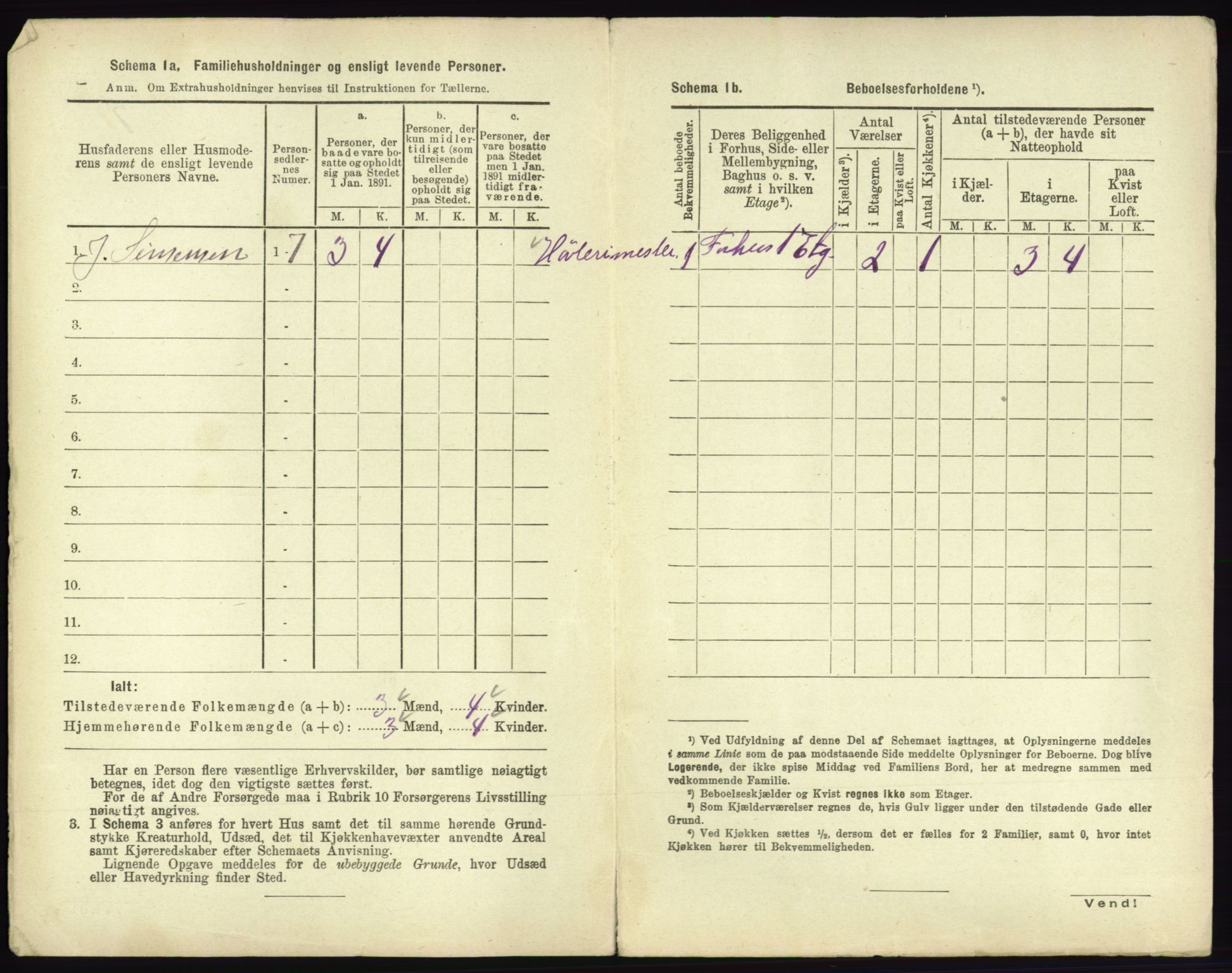 RA, 1891 census for 0602 Drammen, 1891, p. 1734