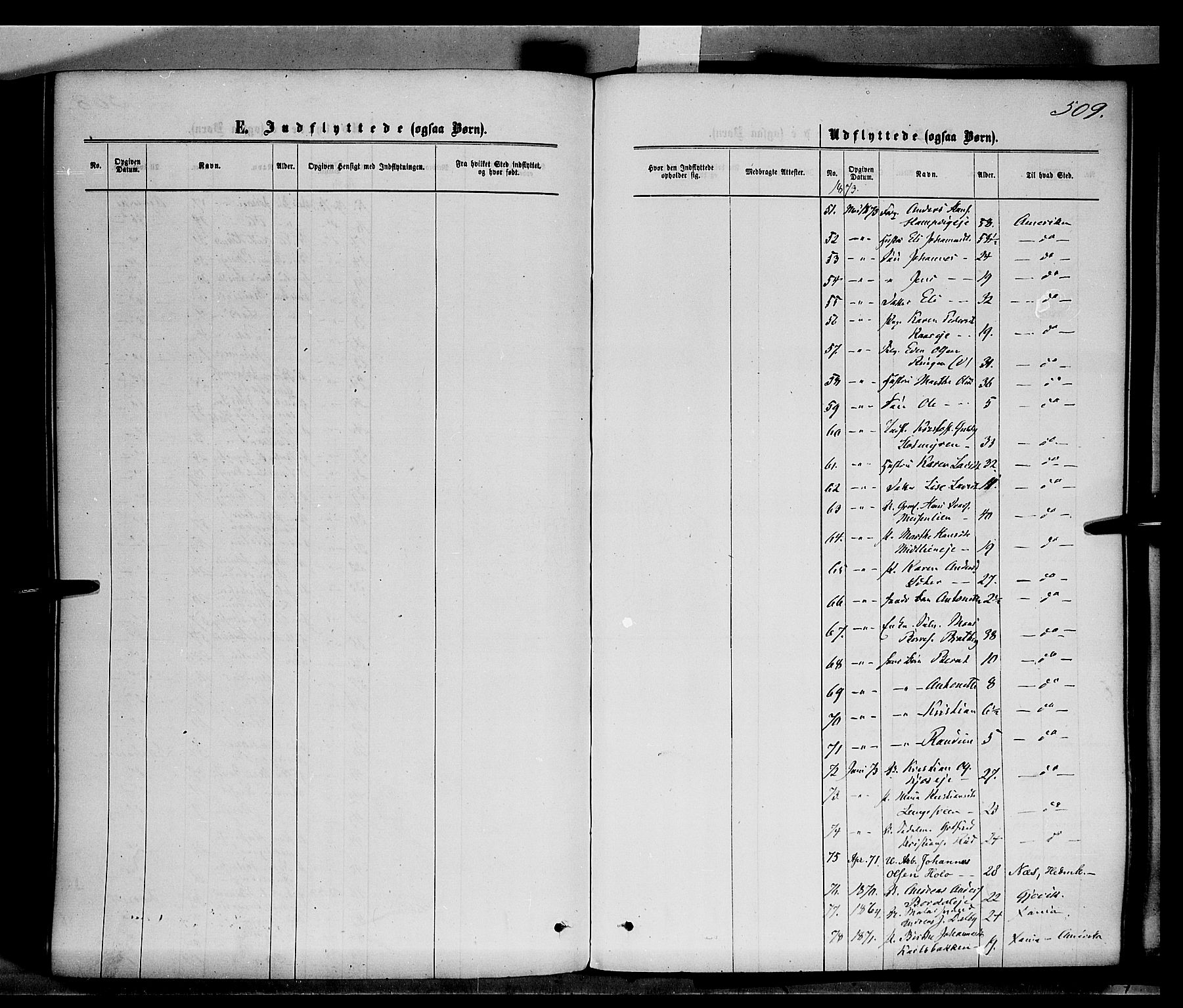 Ringsaker prestekontor, SAH/PREST-014/K/Ka/L0011: Parish register (official) no. 11, 1870-1878, p. 509