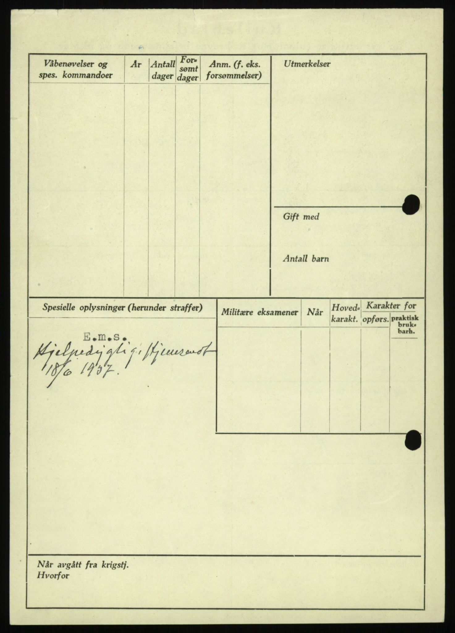 Forsvaret, Troms infanteriregiment nr. 16, AV/RA-RAFA-3146/P/Pa/L0021: Rulleblad for regimentets menige mannskaper, årsklasse 1937, 1937, p. 432