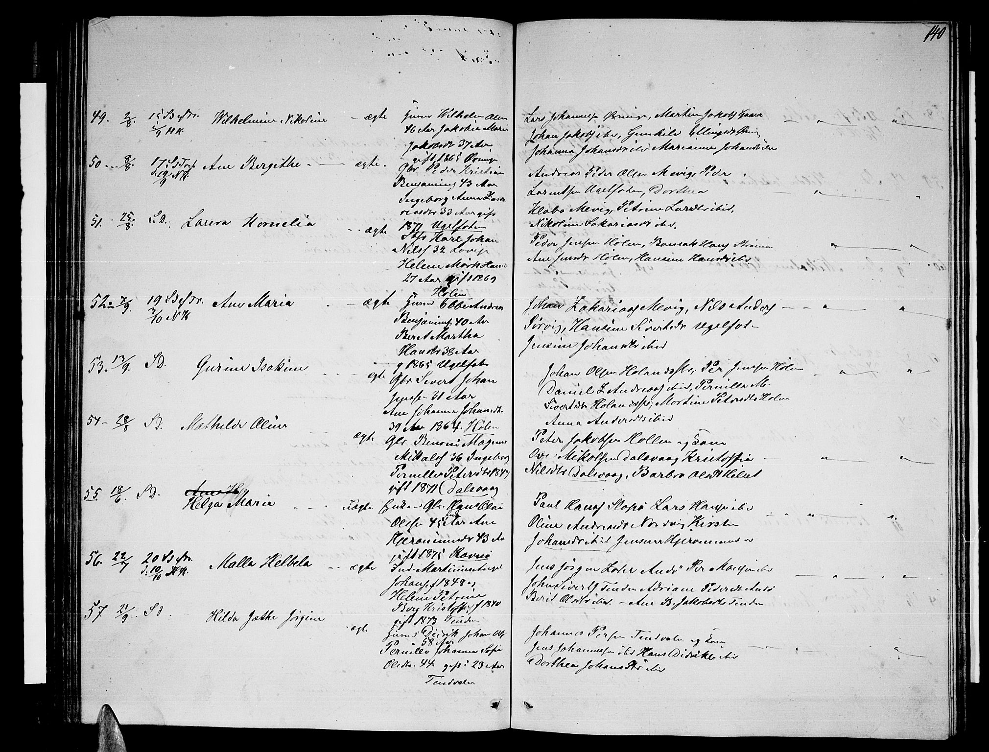 Ministerialprotokoller, klokkerbøker og fødselsregistre - Nordland, AV/SAT-A-1459/834/L0512: Parish register (copy) no. 834C03, 1862-1877, p. 140