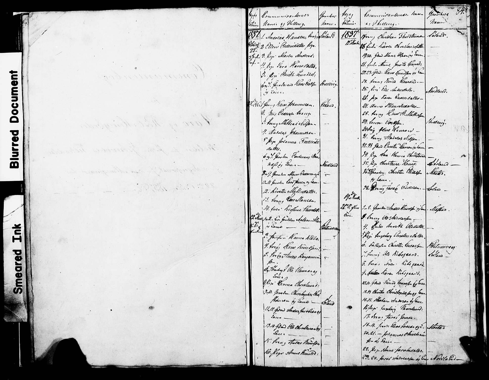 Ministerialprotokoller, klokkerbøker og fødselsregistre - Nordland, SAT/A-1459/807/L0119: Parish register (official) no. 807A02, 1800-1821, p. 84
