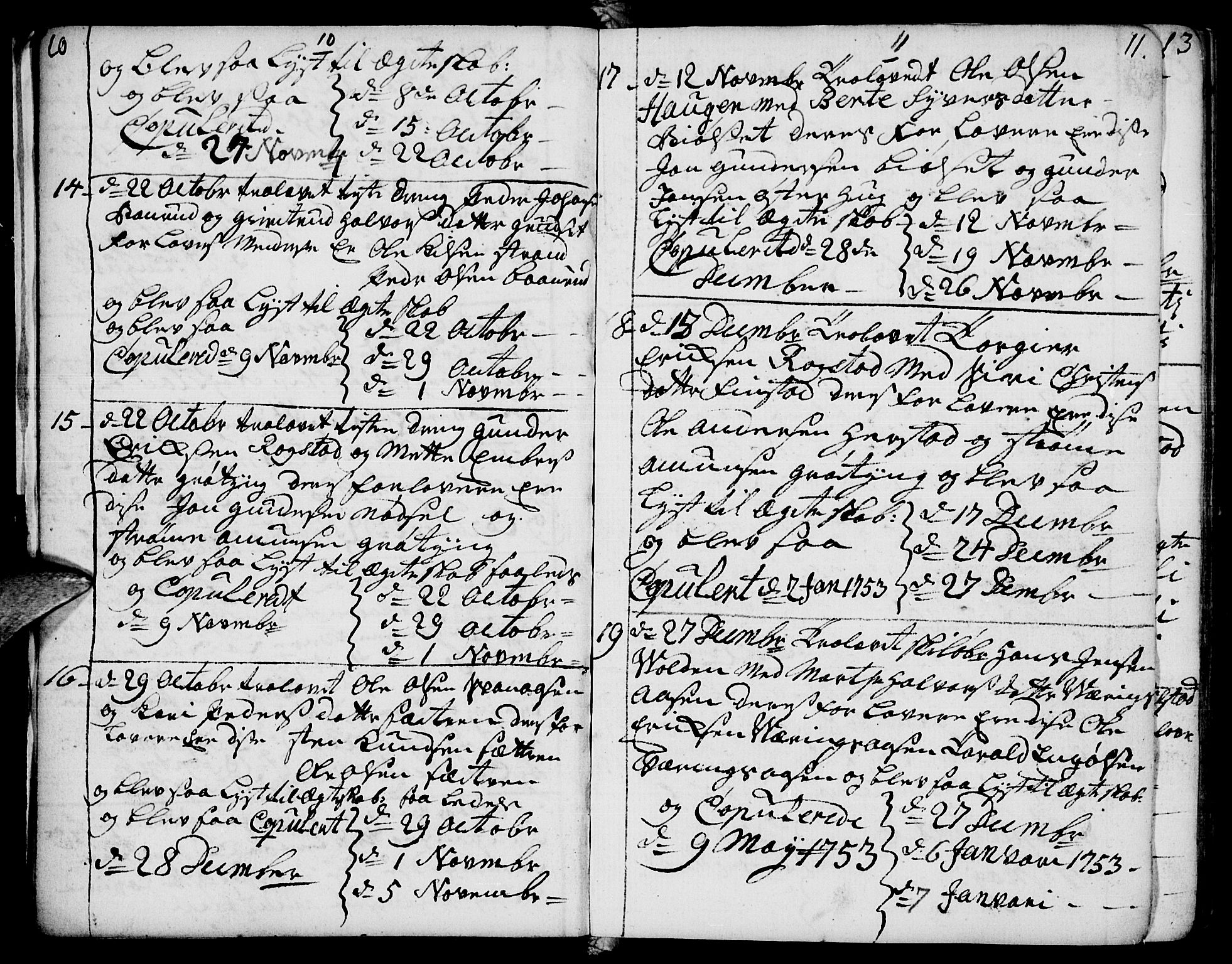 Elverum prestekontor, SAH/PREST-044/H/Ha/Haa/L0002: Parish register (official) no. 2, 1751-1756, p. 10-11